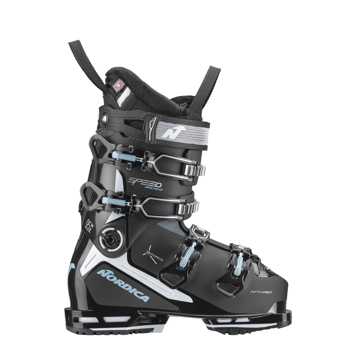 NORDICA SPEEDMACHINE 3 95 X W (GW) Skischuhe NORDICA 7T6 SCHWARZ-WEISS-HELLBLAU 23,5