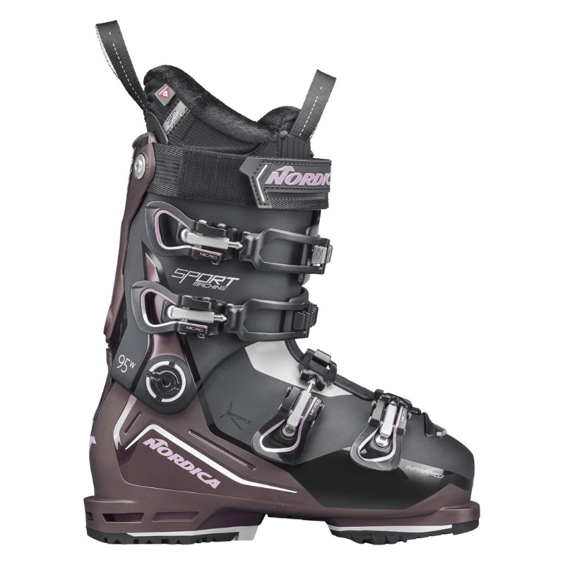 NORDICA SPORTMACHINE 3 95 W (GW) Skischuhe NORDICA 4N1 SCHWARZ-LILA IRID-WEISS 23,5
