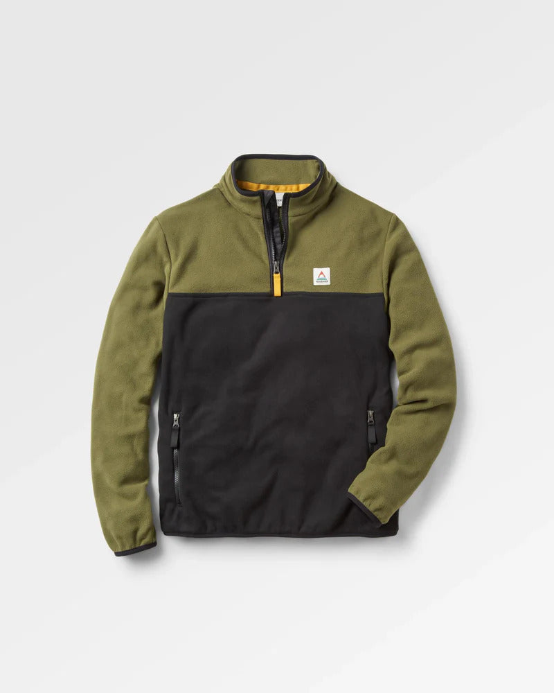 Passenger Set Off Recycled Polar 1/4 Zip Fleece Fleecejacken & Pullover Passenger Khaki S