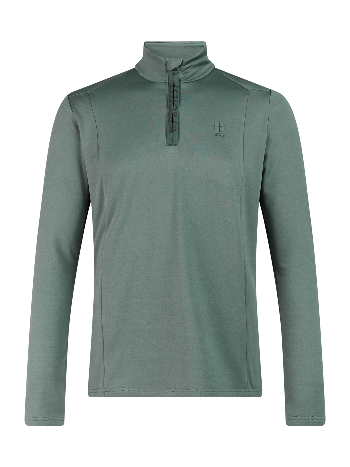 PROTEST REWILL 1/4 zip active top Skifleece PROTEST Evergreen S