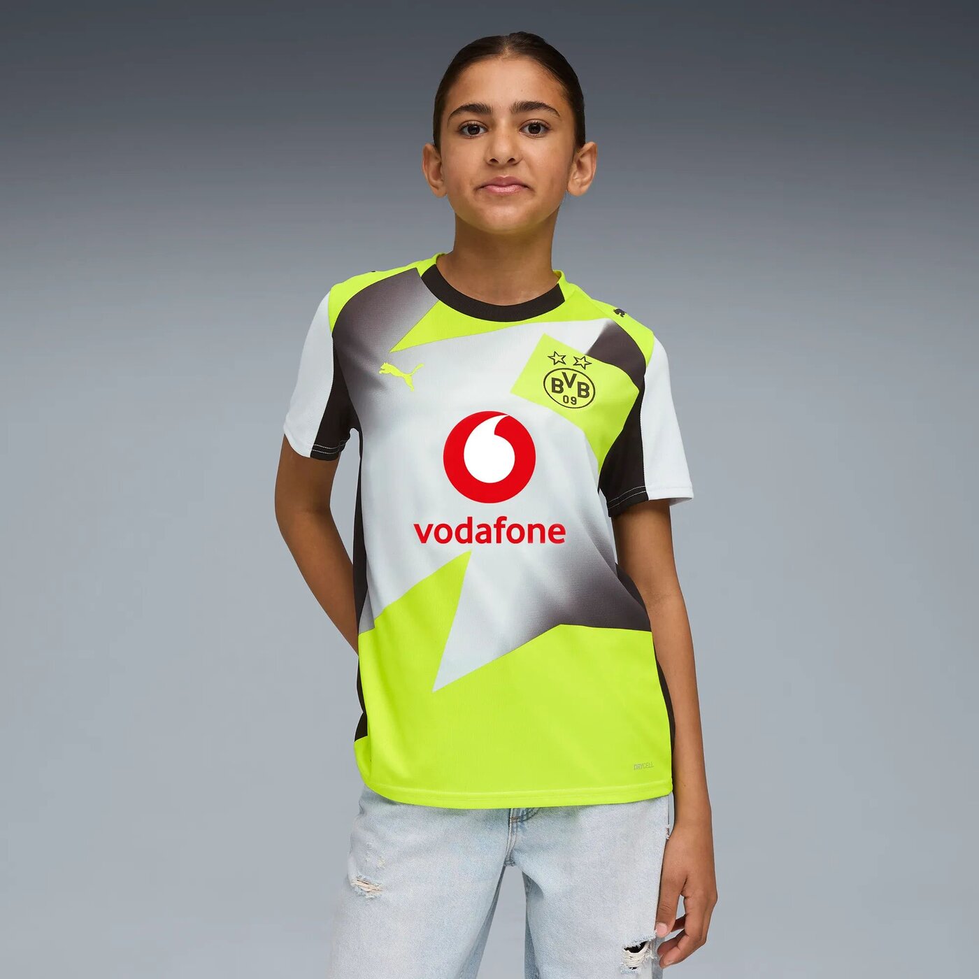 PUMA BVB Away Jersey Replica Jr with Sponsor Fußballoberteile PUMA