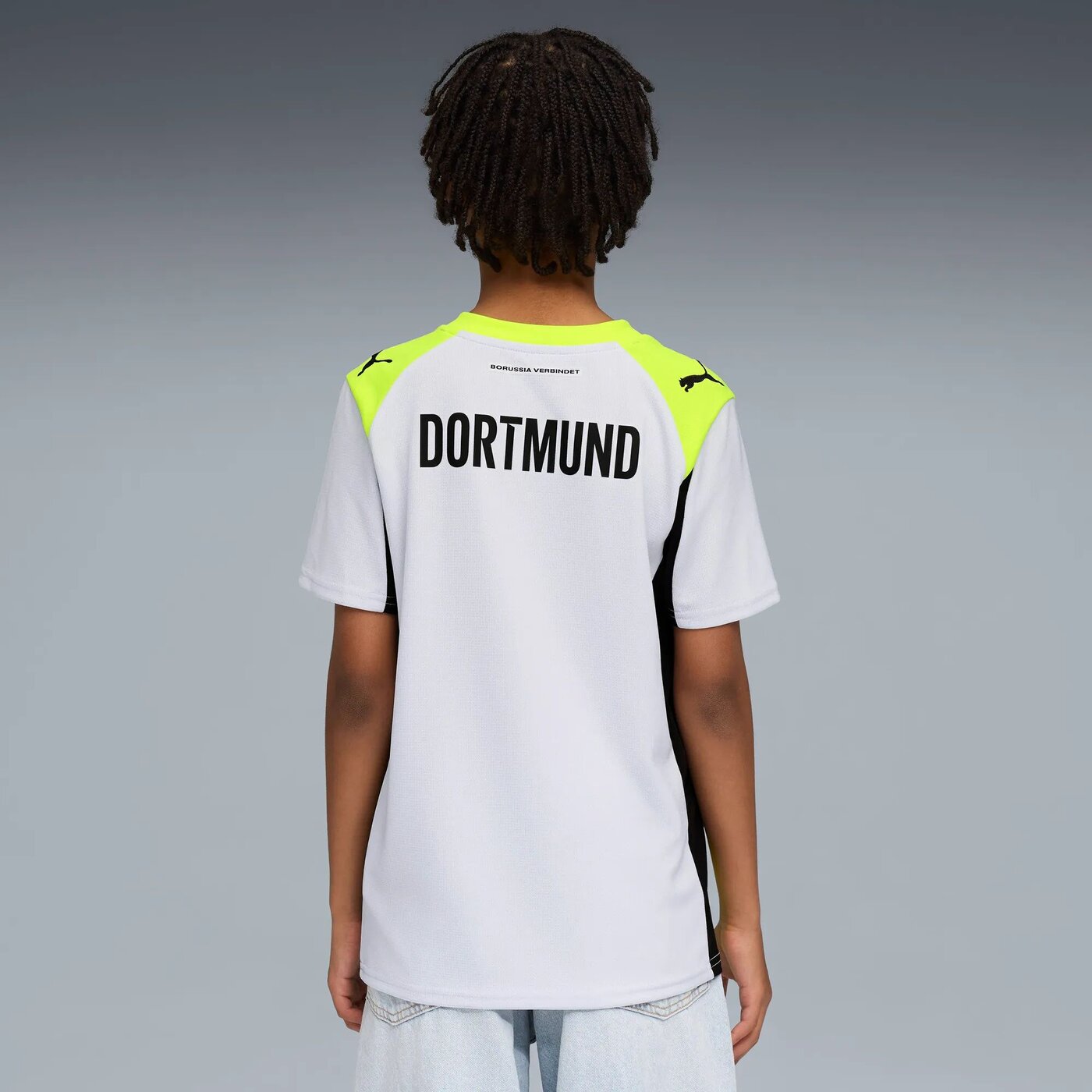 PUMA BVB Away Jersey Replica Jr with Sponsor Fußballoberteile PUMA