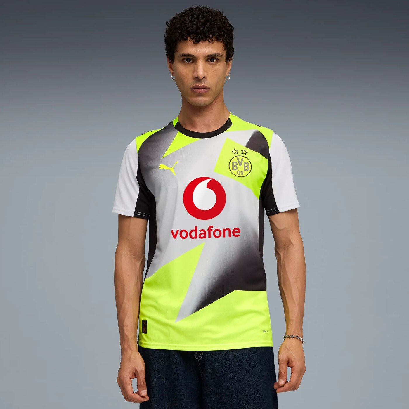 PUMA BVB Away Jersey Replica with Sponsor Trainingsshirts PUMA