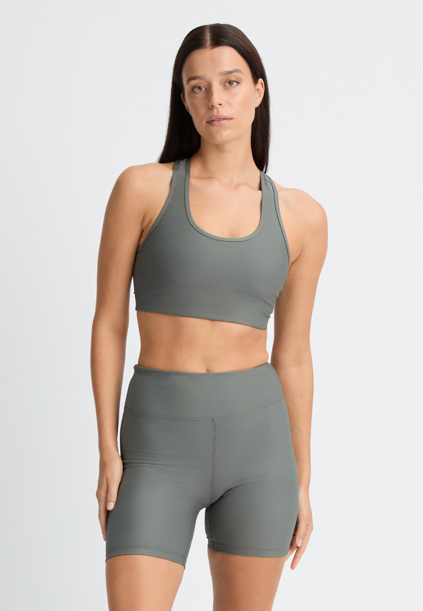 RÖHNISCH Ribbed R Sportsbra Black Trainingsshirts RÖHNISCH