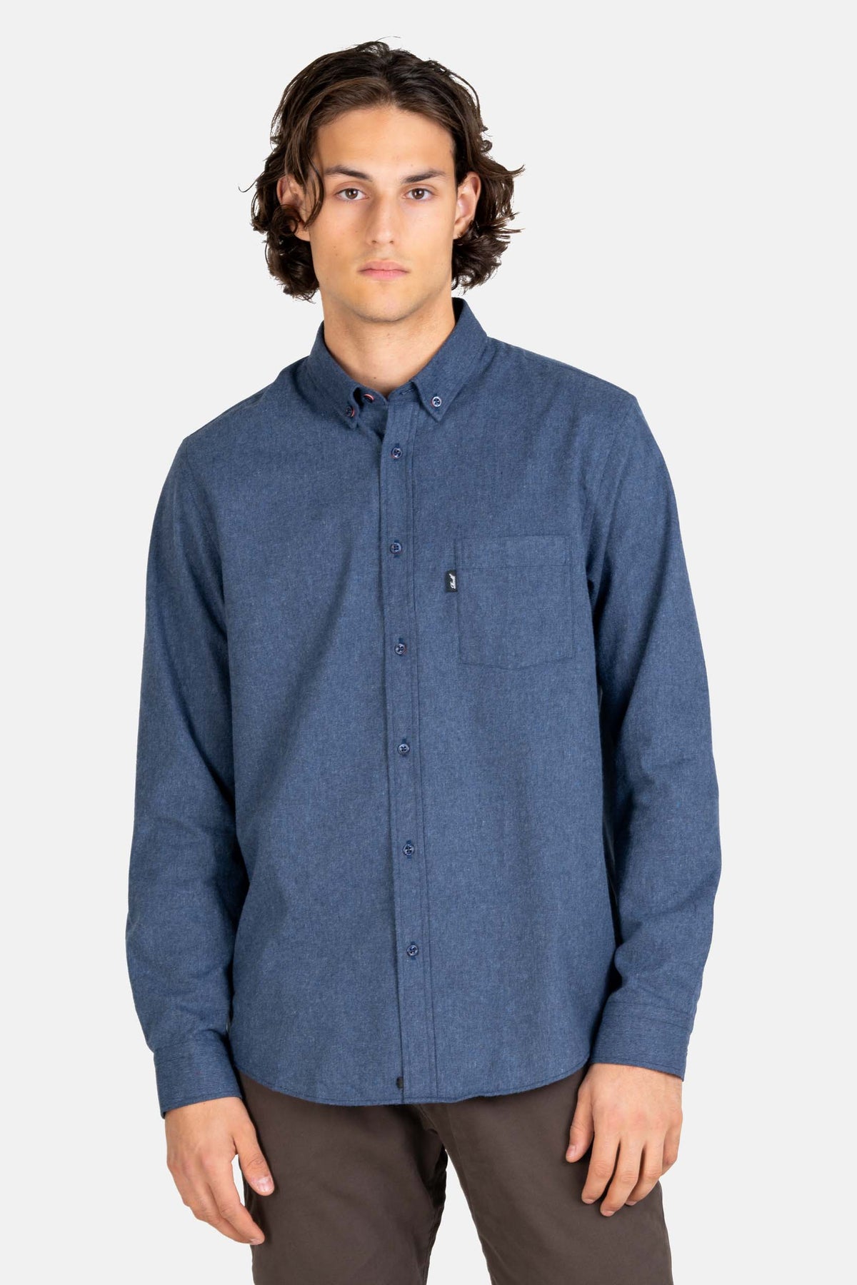 REELL Nordic Shirt Freizeitshirts /-hemden REELL 1300 Slate Blue S