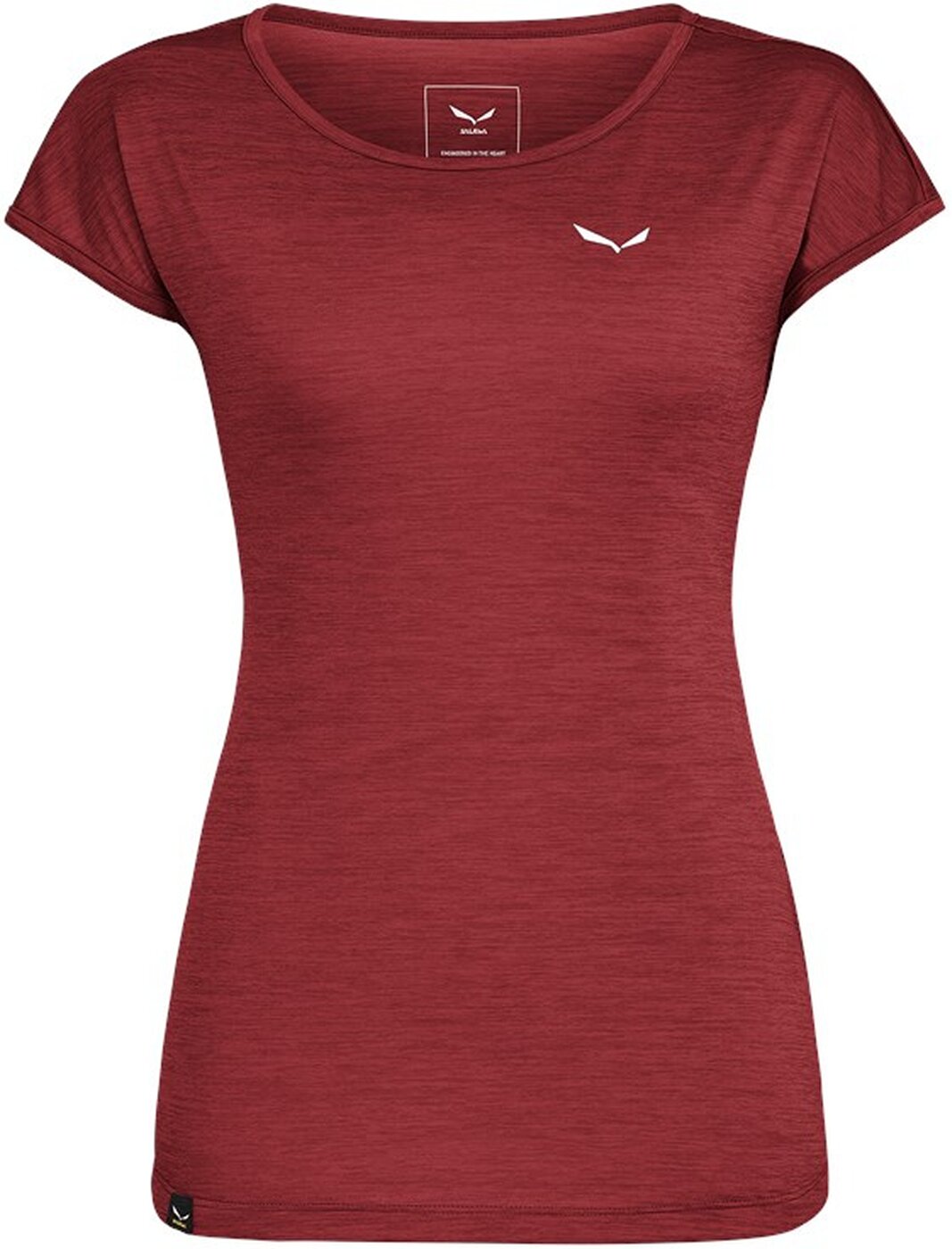 SALEWA PUEZ MELANGE DRY W S/S TEE Wandershirts /-hemden SALEWA 1575 syrah melange 36