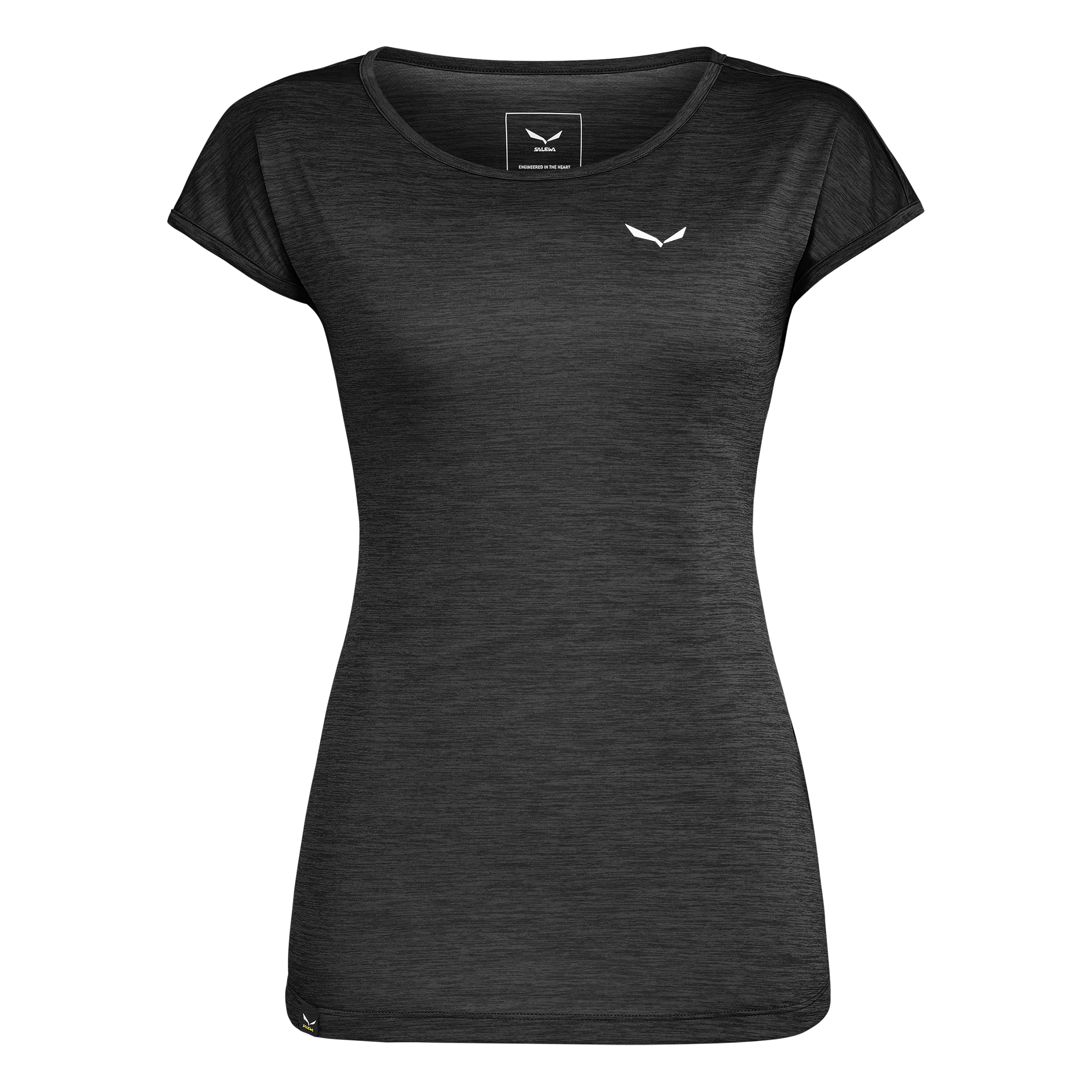 SALEWA PUEZ MELANGE DRY W S/S TEE Wandershirts /-hemden SALEWA 0936 black out melange 36