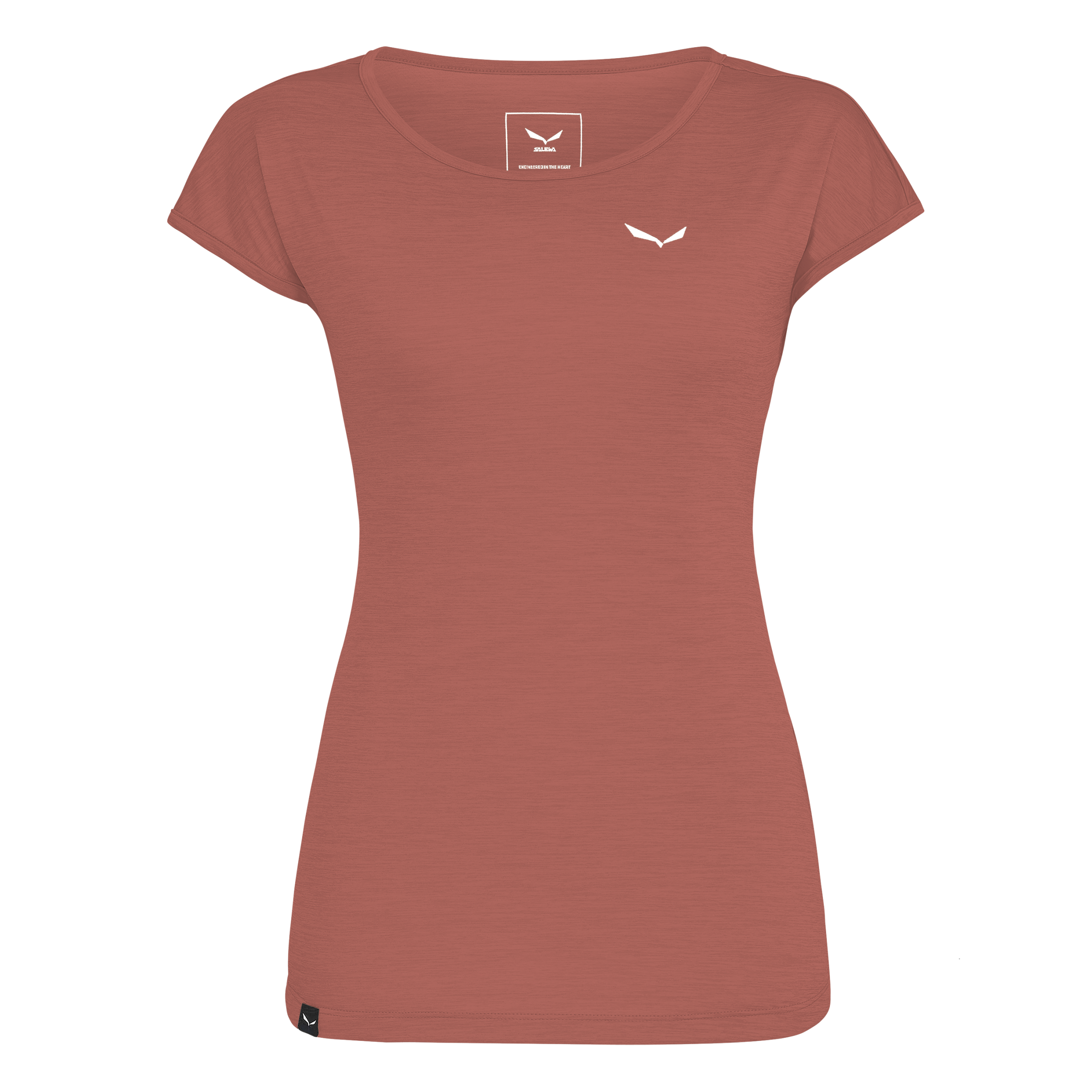 SALEWA PUEZ MELANGE DRY W S/S TEE Wandershirts /-hemden SALEWA etruscan red melange 36