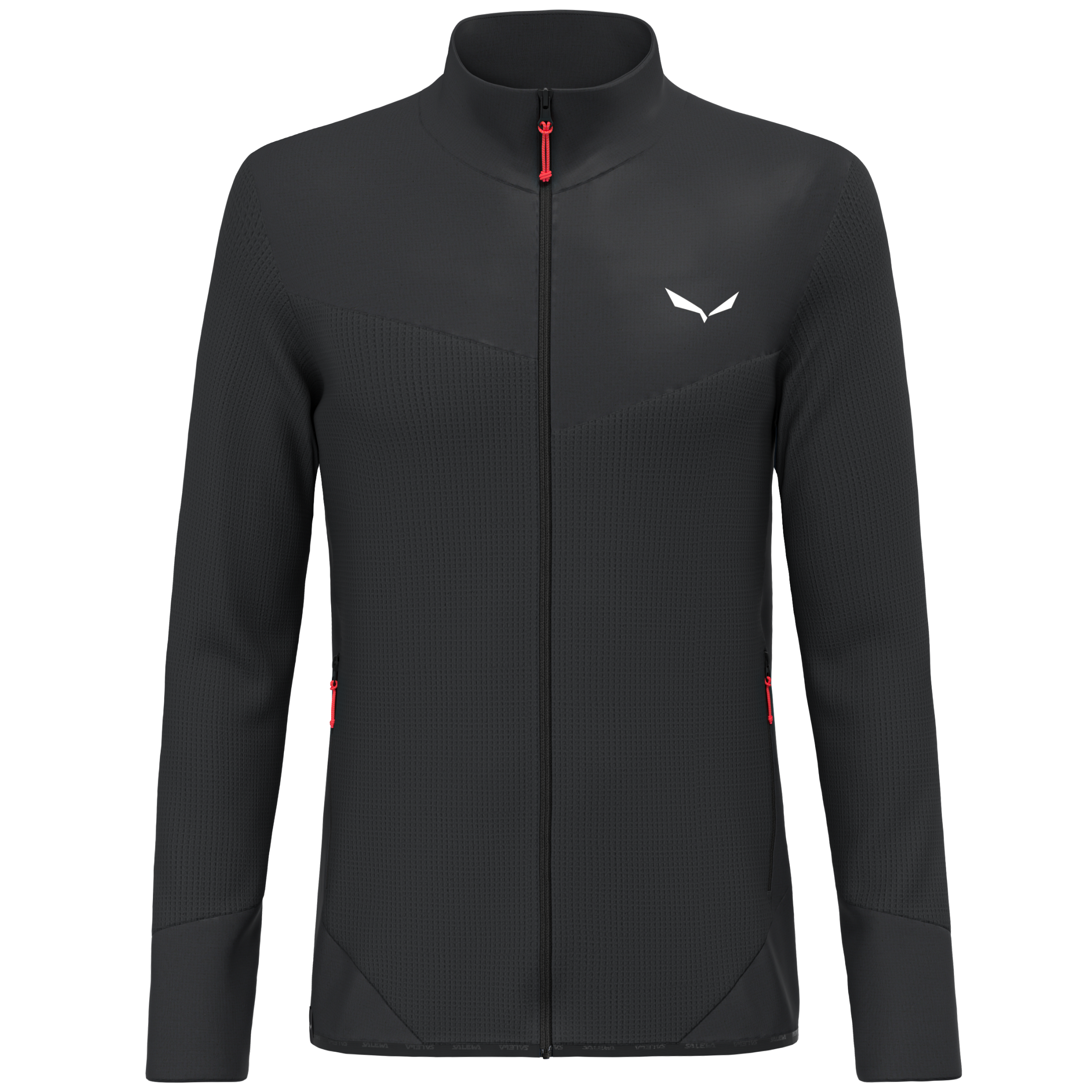 SALEWA PUEZ WAFFLE HYB PL JACKET M Fleecejacken & Pullover SALEWA black out M