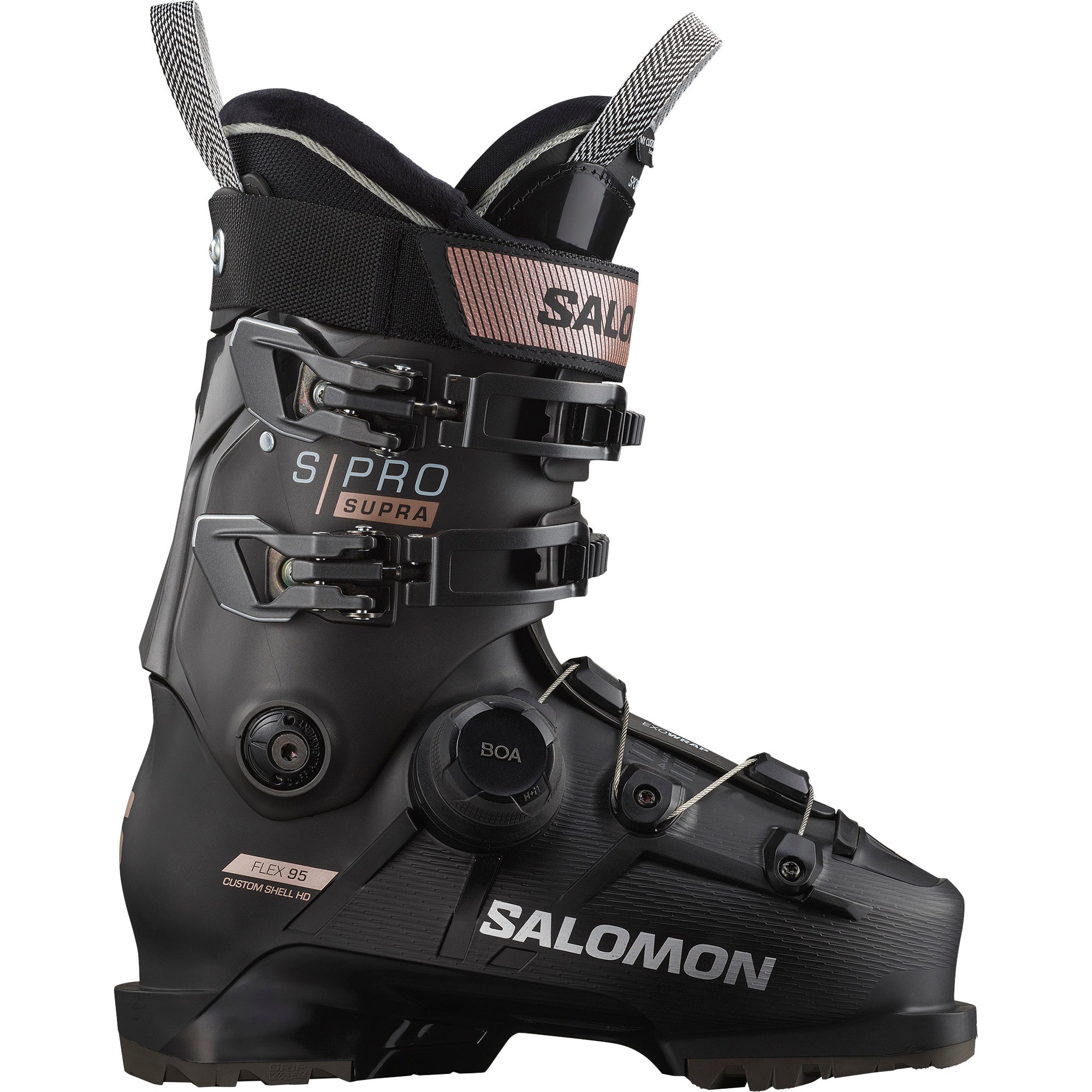 SALOMON ALP. BOOTS S/PRO SUPRA BOA 95 W PIN Schneeschuhe SALOMON Black/Beluga/Pink Gold Met 23