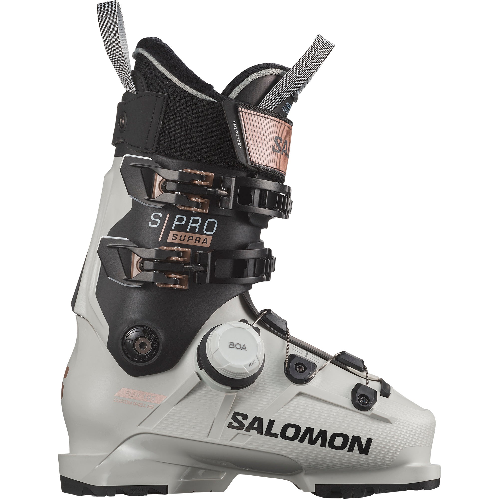 SALOMON ALP. BOOTS S/PRO SUPRA BOA METAL 10 Schneeschuhe SALOMON Gray Aurora/Black/Pink Gol 24