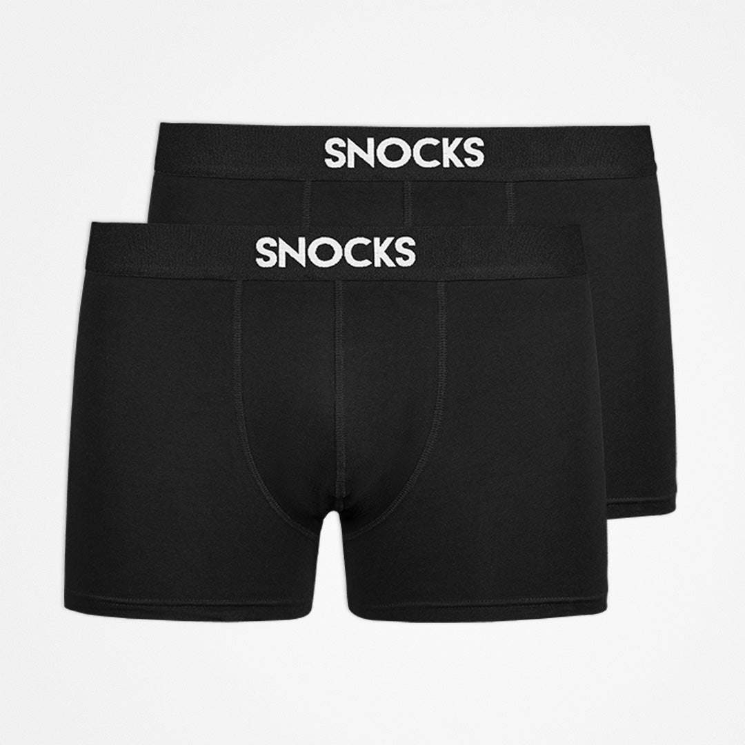 SNOCKS Boxershorts mit Logo Unterhosen SNOCKS Black M