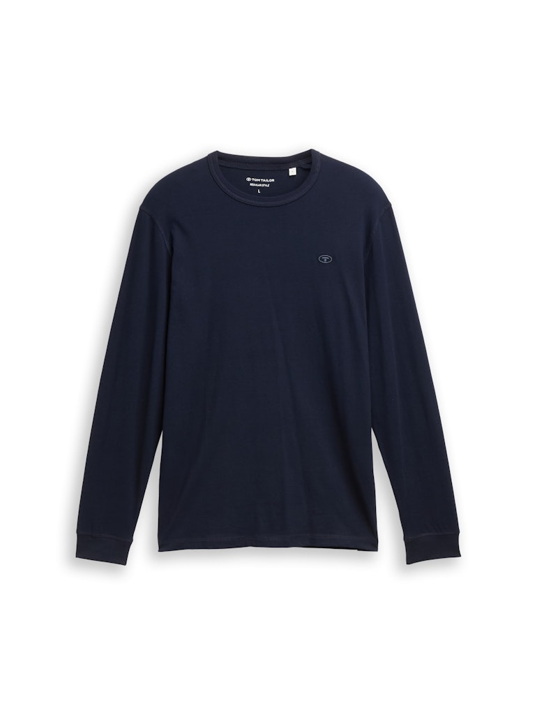 TOM TAILOR CASUAL MEN basic longsleeve Freizeitshirts /-hemden TOM TAILOR CASUAL MEN 10668 S