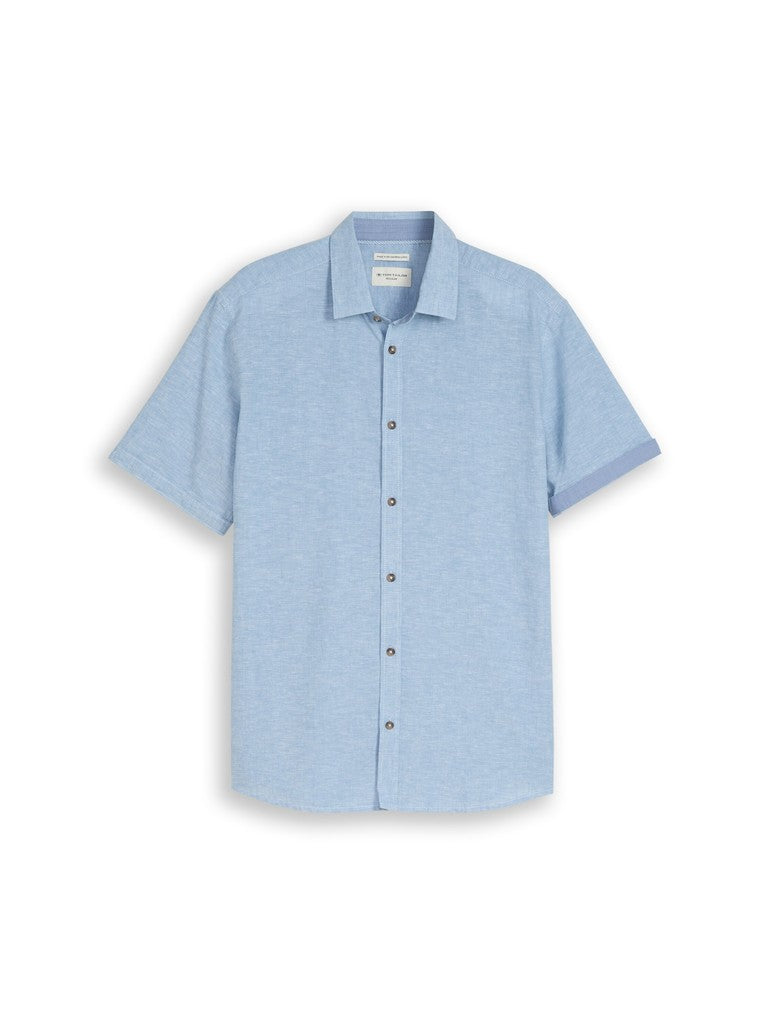 TOM TAILOR CASUAL MEN Cotton linen shirt Freizeitshirts /-blusen TOM TAILOR CASUAL MEN 39542 S