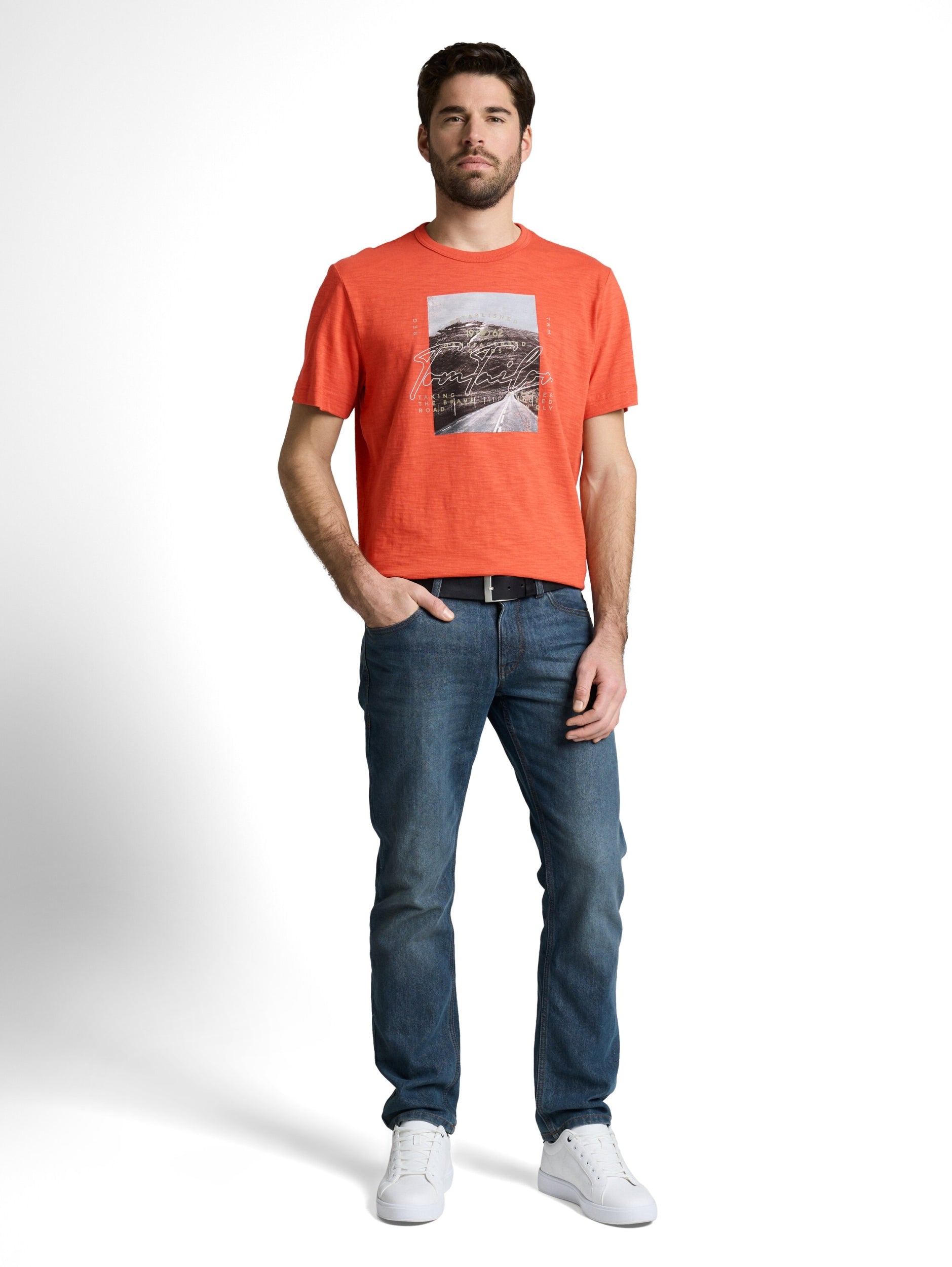 TOM TAILOR CASUAL MEN Photoprint T-shirt Trainingsshirts TOM TAILOR CASUAL MEN