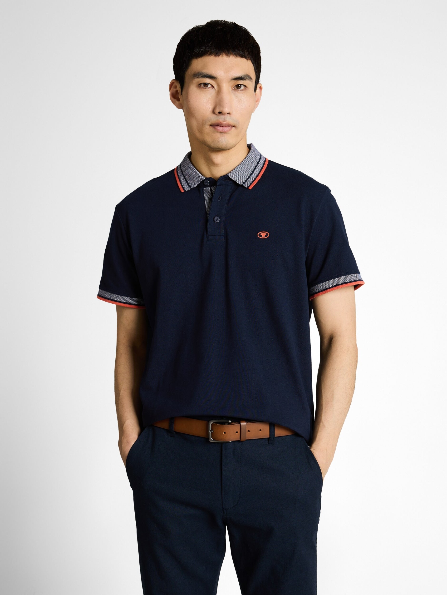 TOM TAILOR CASUAL MEN Printed polo Freizeitshirts /-hemden TOM TAILOR CASUAL MEN