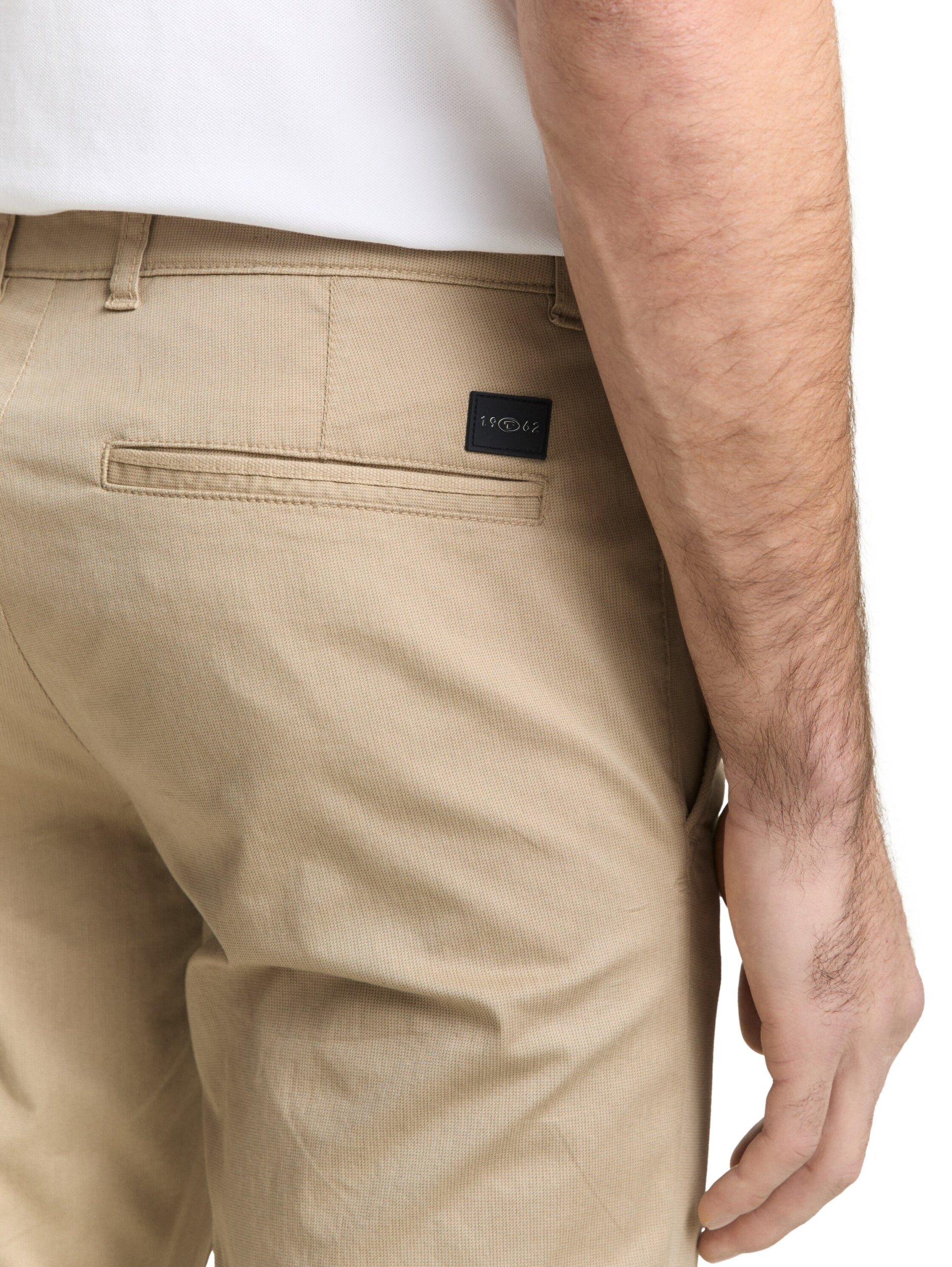 TOM TAILOR CASUAL MEN slim printed chino Freizeithosen TOM TAILOR CASUAL MEN