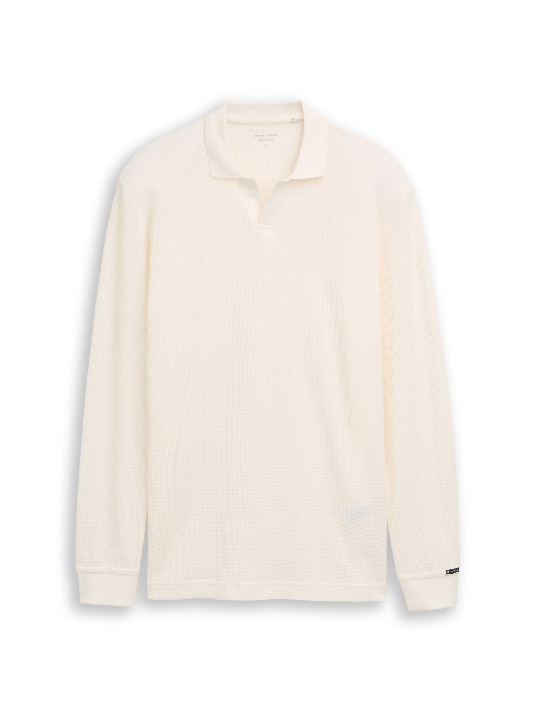 TOM TAILOR CASUAL MEN Structured Resort Collar Polo Freizeitshirts /-hemden TOM TAILOR CASUAL MEN Black S