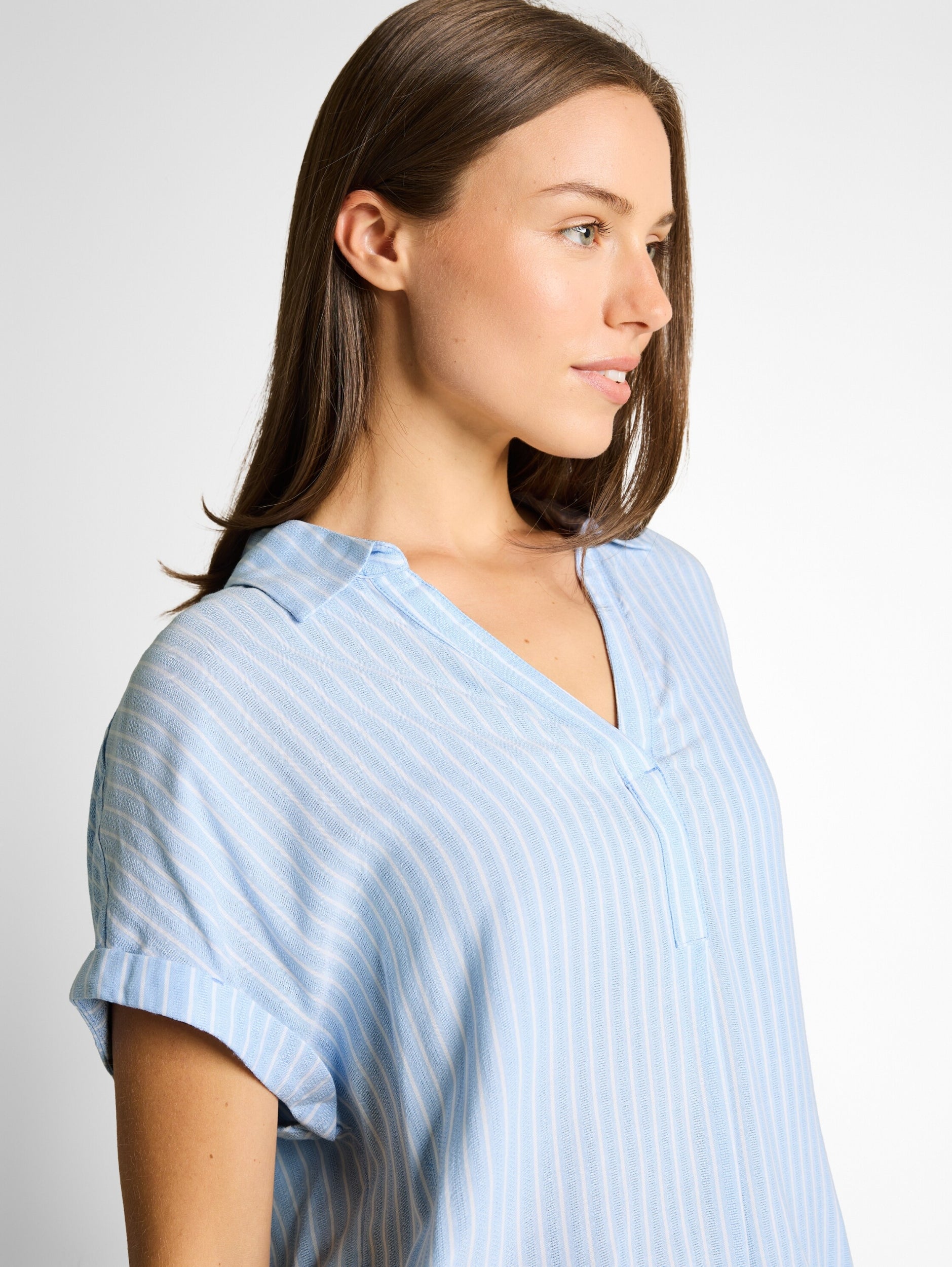 TOM TAILOR CASUAL WOMEN Blouse Striped Shortsleeve Freizeitshirts /-blusen TOM TAILOR CASUAL WOMEN