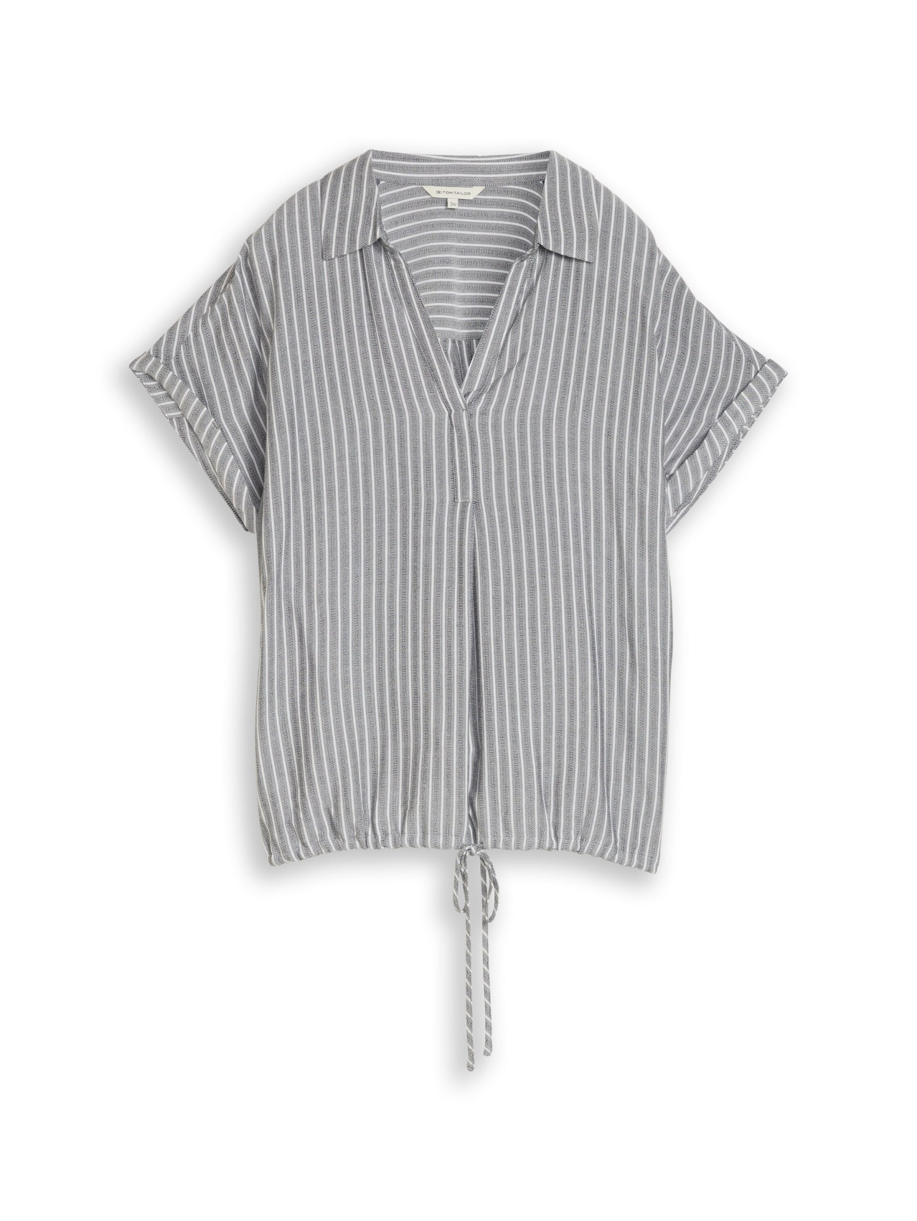 TOM TAILOR CASUAL WOMEN Blouse Striped Shortsleeve Freizeitshirts /-blusen TOM TAILOR CASUAL WOMEN 40076 34