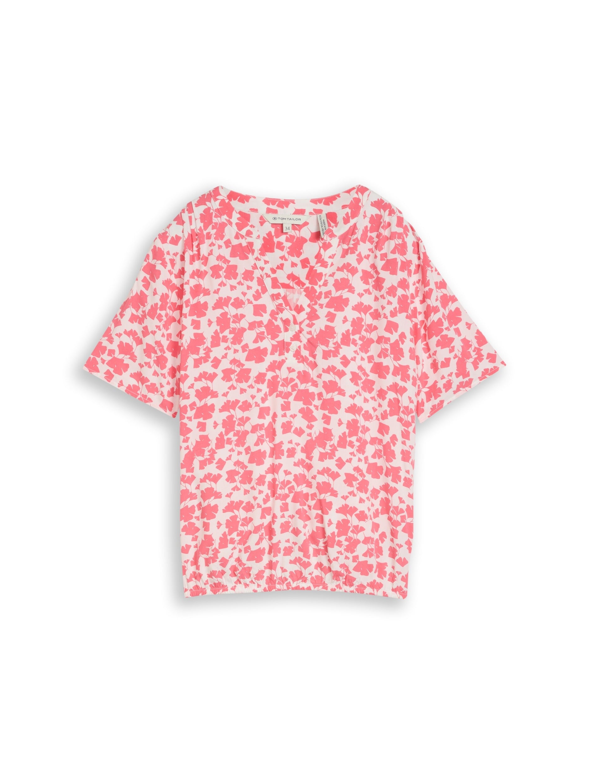 TOM TAILOR CASUAL WOMEN Blouse printed shortsleeves Freizeitshirts /-blusen TOM TAILOR CASUAL WOMEN 39953 36