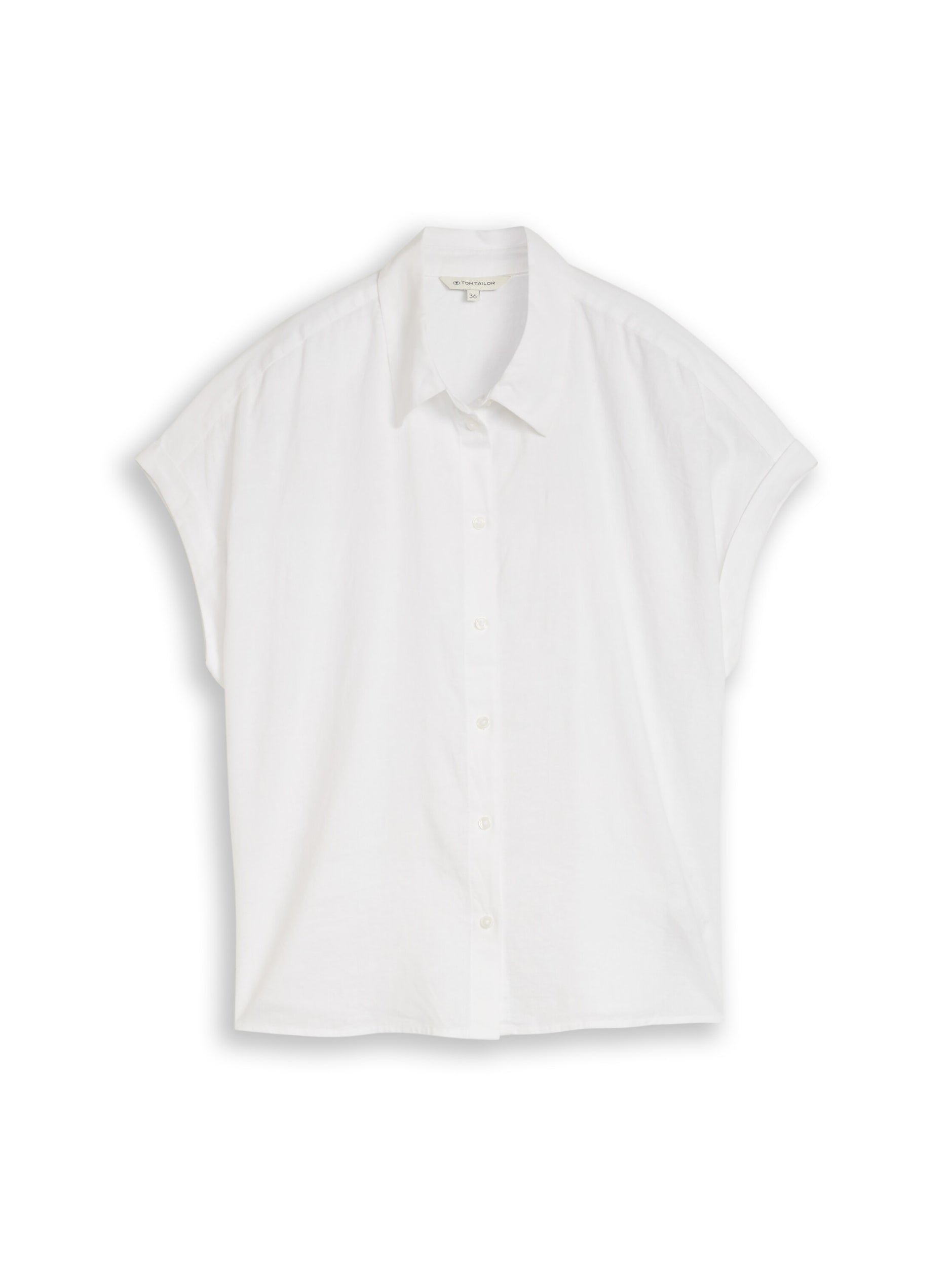 TOM TAILOR CASUAL WOMEN Blouse shortsleeves with linen Freizeitshirts /-blusen TOM TAILOR CASUAL WOMEN 20000 34