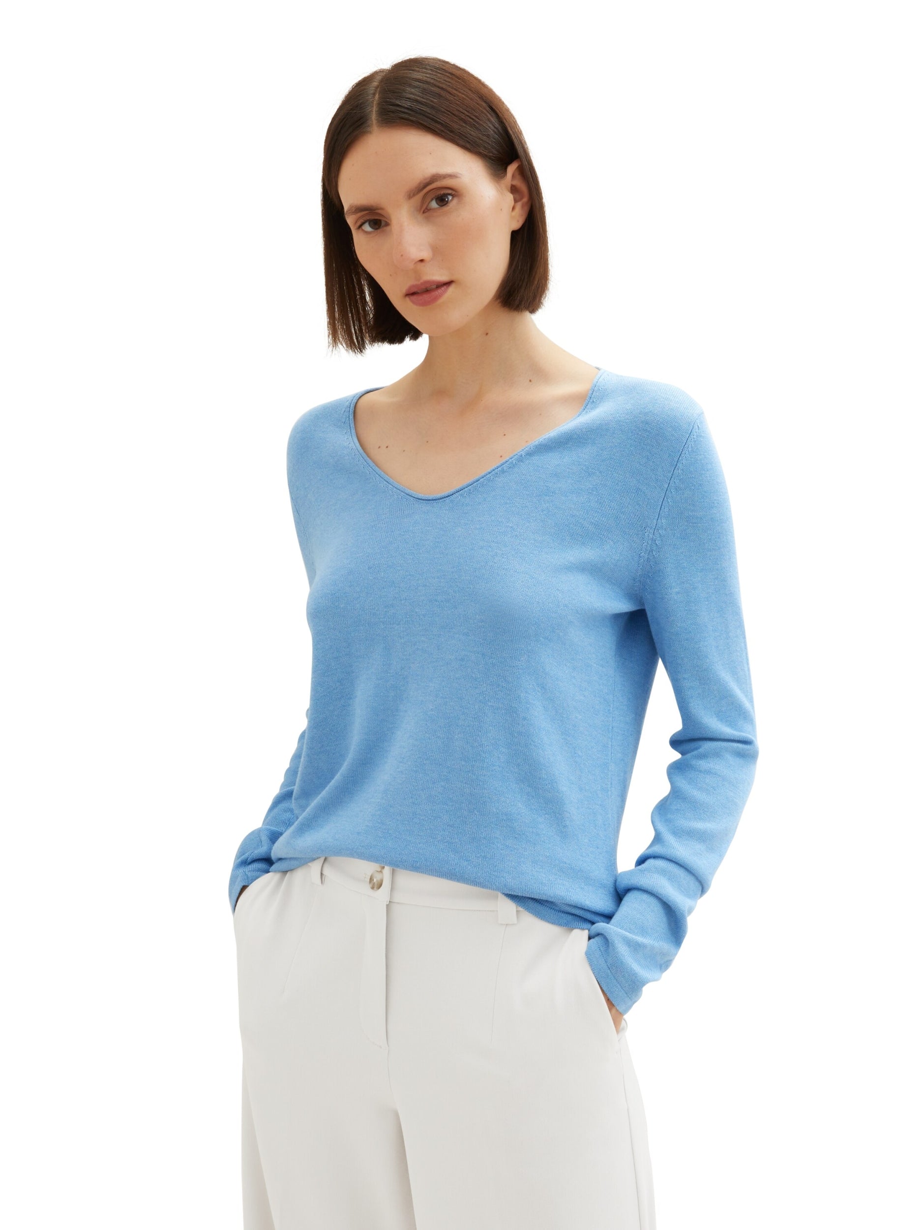 TOM TAILOR CASUAL WOMEN Sweater Basic V-Neck NOS Freizeitpullover TOM TAILOR CASUAL WOMEN
