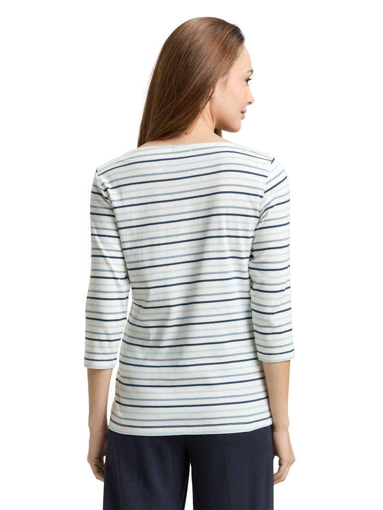 TOM TAILOR CASUAL WOMEN T-shirt boat neck stripe Freizeitshirts /-blusen TOM TAILOR CASUAL WOMEN