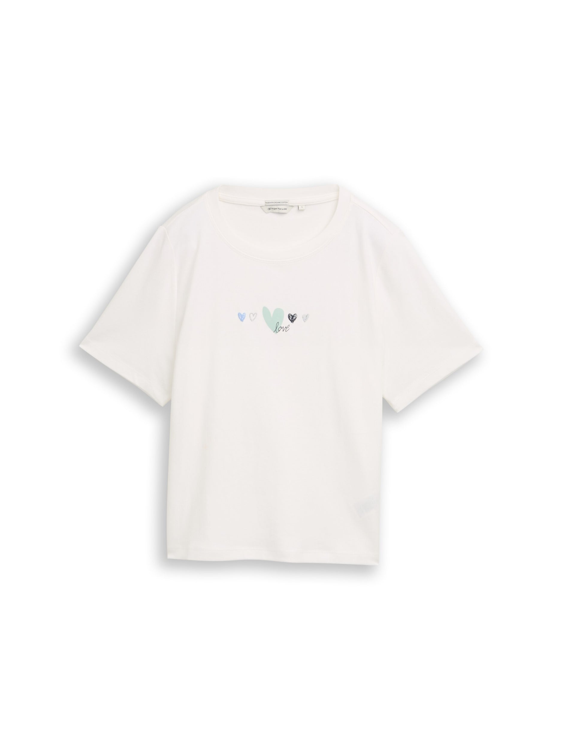 TOM TAILOR CASUAL WOMEN T-shirt boxy crew neck with pr Freizeitshirts /-hemden TOM TAILOR CASUAL WOMEN 10332 XS