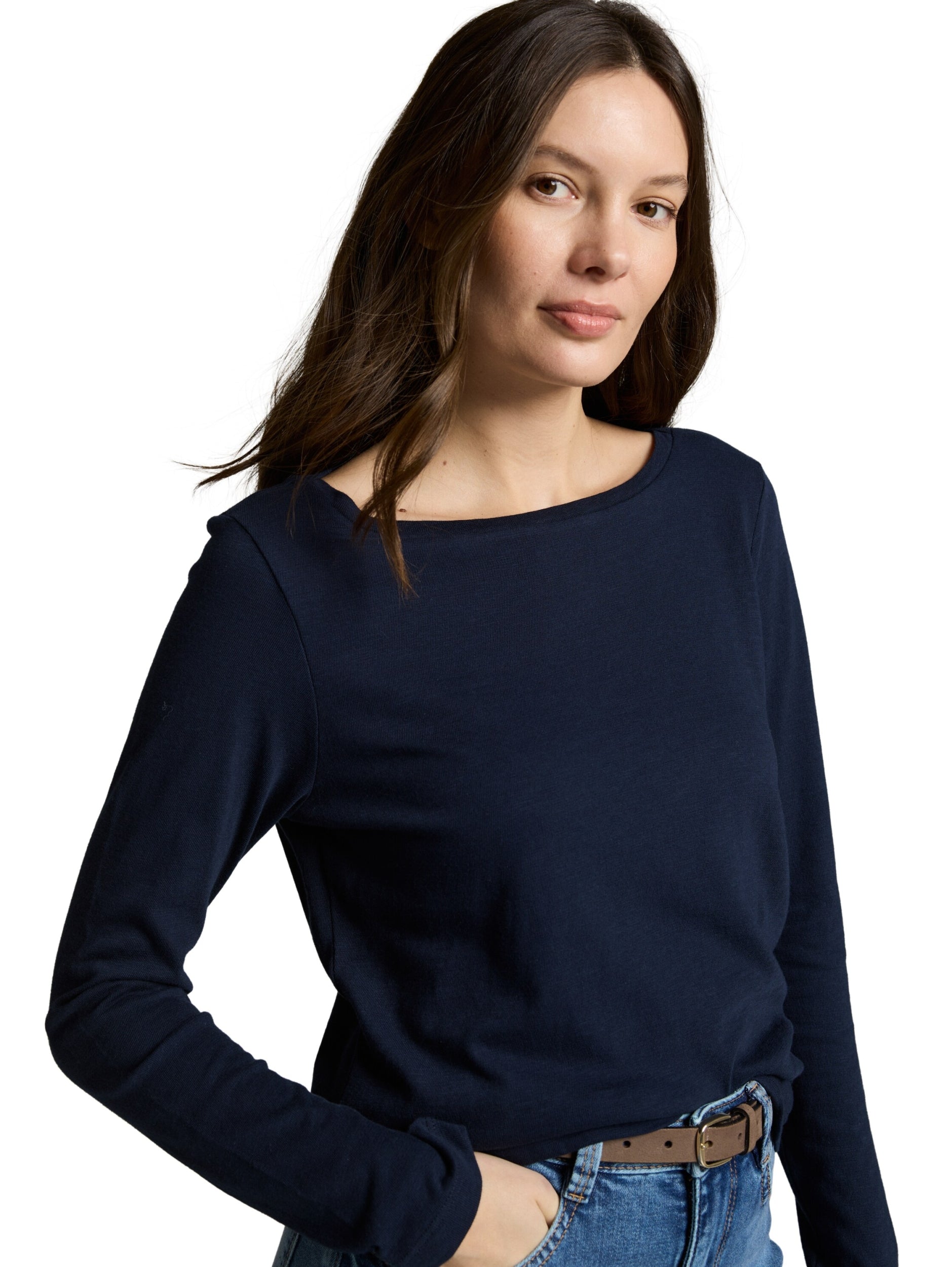 TOM TAILOR CASUAL WOMEN T-shirt logsleeve slub Freizeitshirts /-hemden TOM TAILOR CASUAL WOMEN