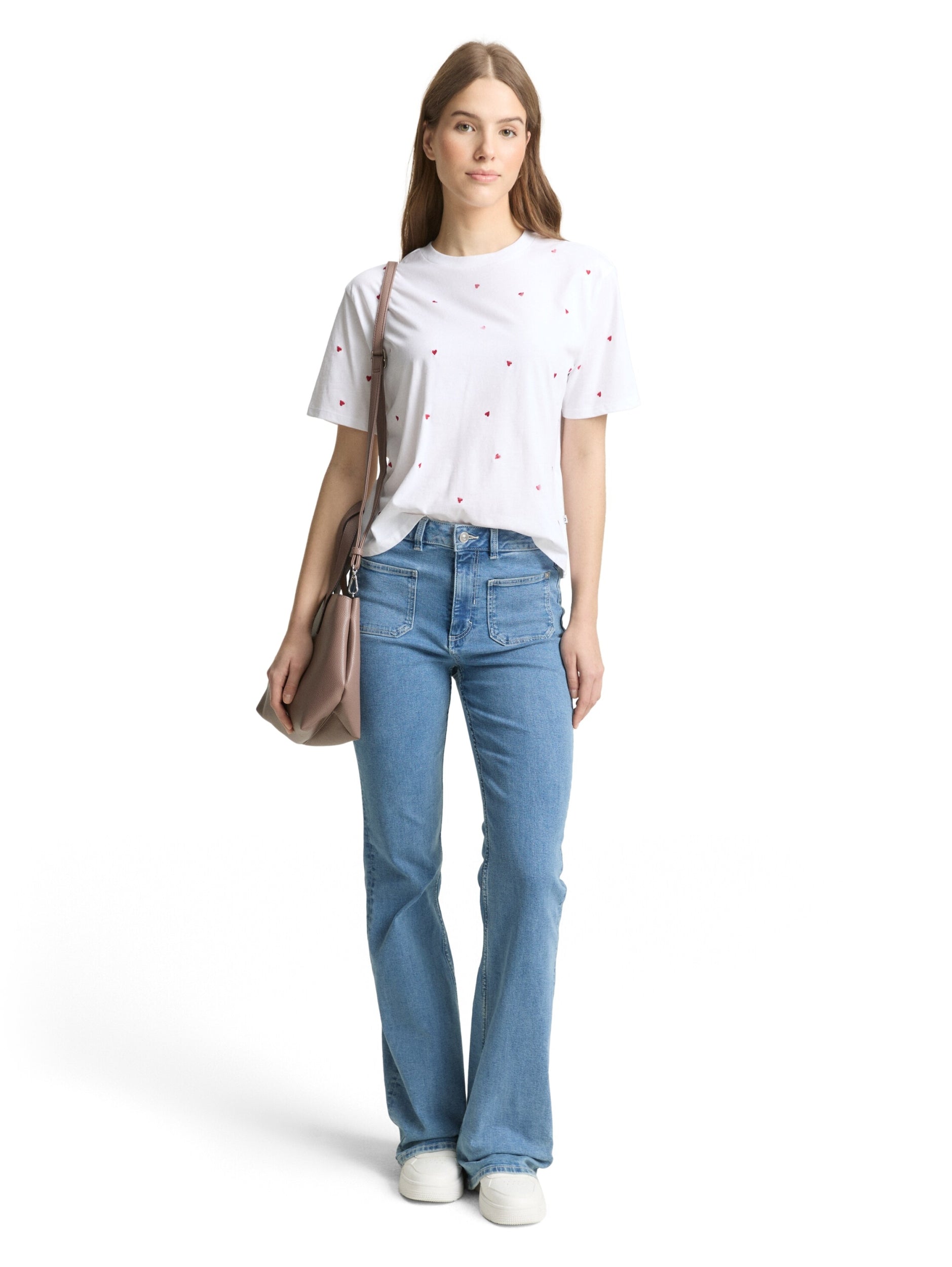 TOM TAILOR DENIM WOMEN boxy T-shirt with embroidery Freizeitshirts /-blusen TOM TAILOR DENIM WOMEN