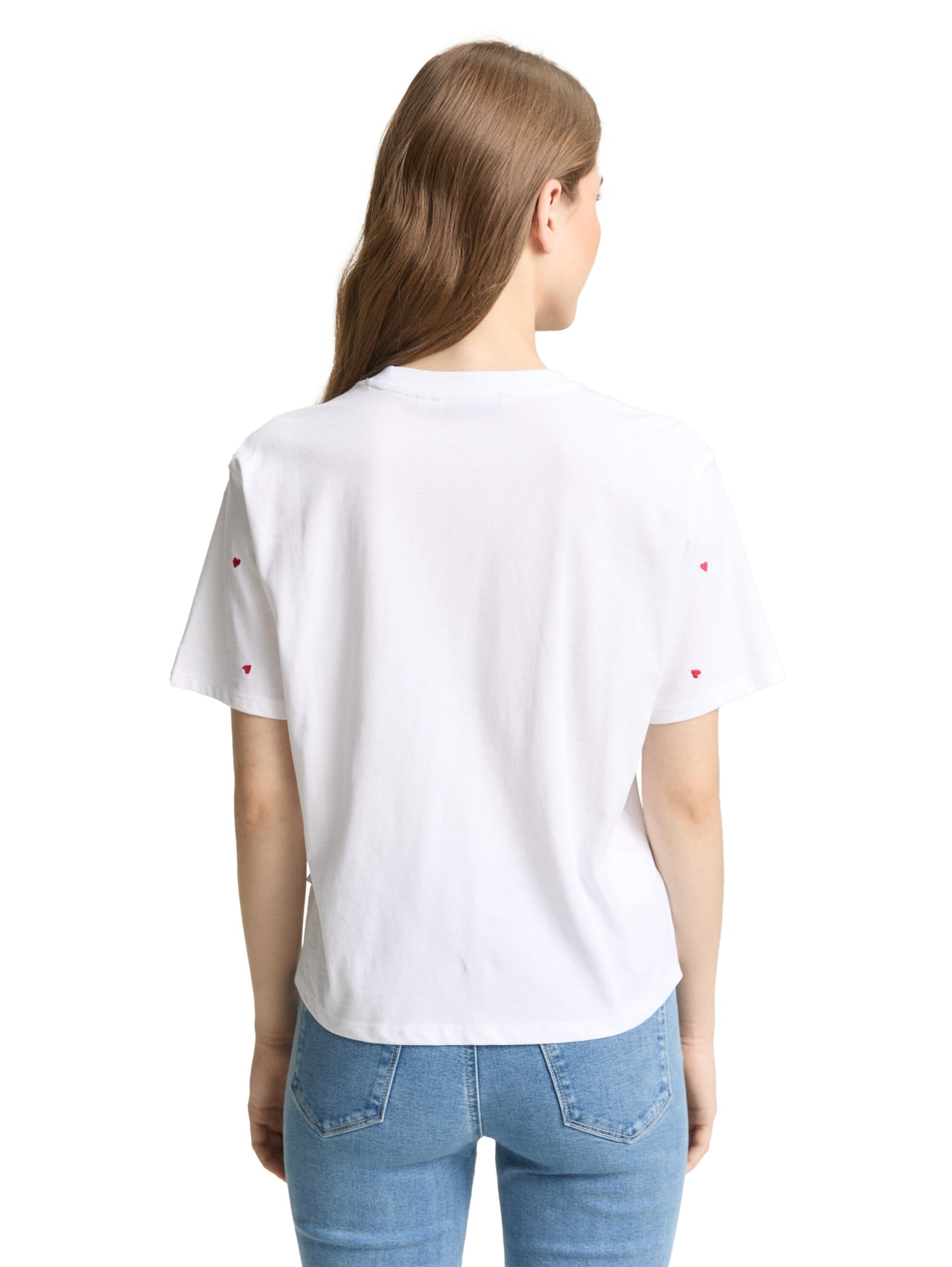 TOM TAILOR DENIM WOMEN boxy T-shirt with embroidery Freizeitshirts /-blusen TOM TAILOR DENIM WOMEN