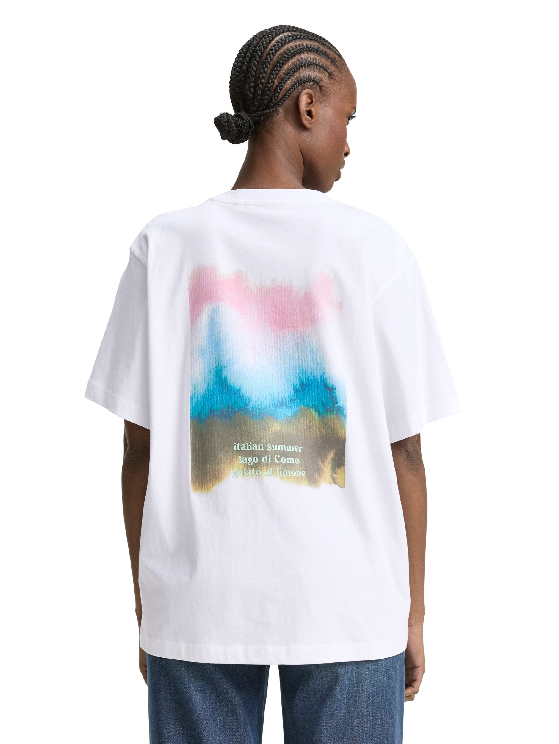 TOM TAILOR DENIM WOMEN boyfriend T-shirt with print Freizeitshirts /-blusen TOM TAILOR DENIM WOMEN