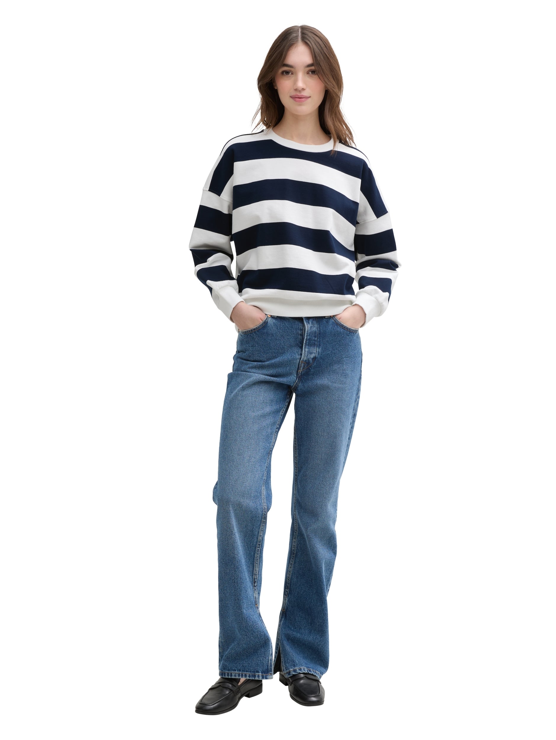 TOM TAILOR DENIM WOMEN Crewneck Sweatshirt Freizeitpullover TOM TAILOR DENIM WOMEN
