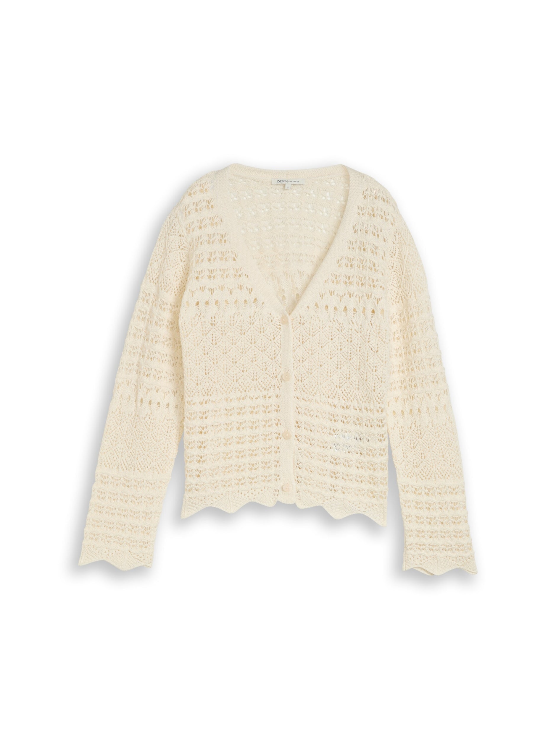 TOM TAILOR DENIM WOMEN knit structured cardigan Freizeitpullover TOM TAILOR DENIM WOMEN 10330 XS