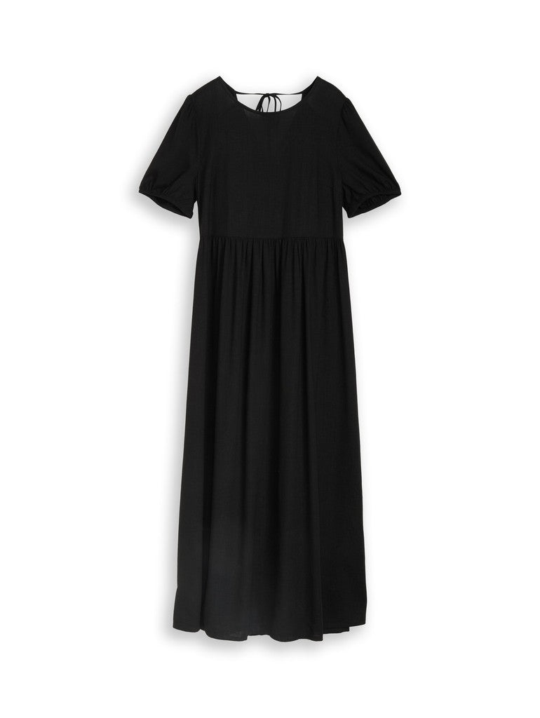 TOM TAILOR DENIM WOMEN Midi Linen dress with volume Freizeitshirts /-blusen TOM TAILOR DENIM WOMEN 14482 XS
