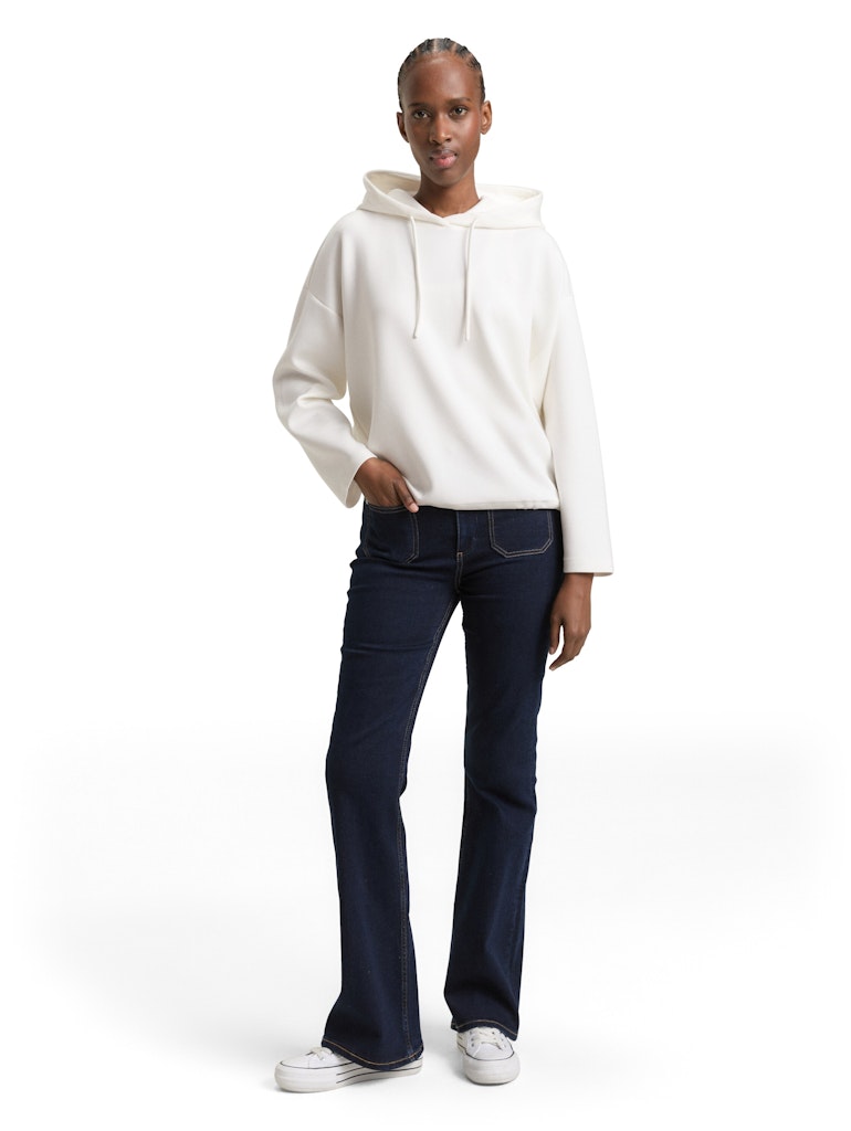 TOM TAILOR DENIM WOMEN scuba hoodie Freizeitpullover TOM TAILOR DENIM WOMEN