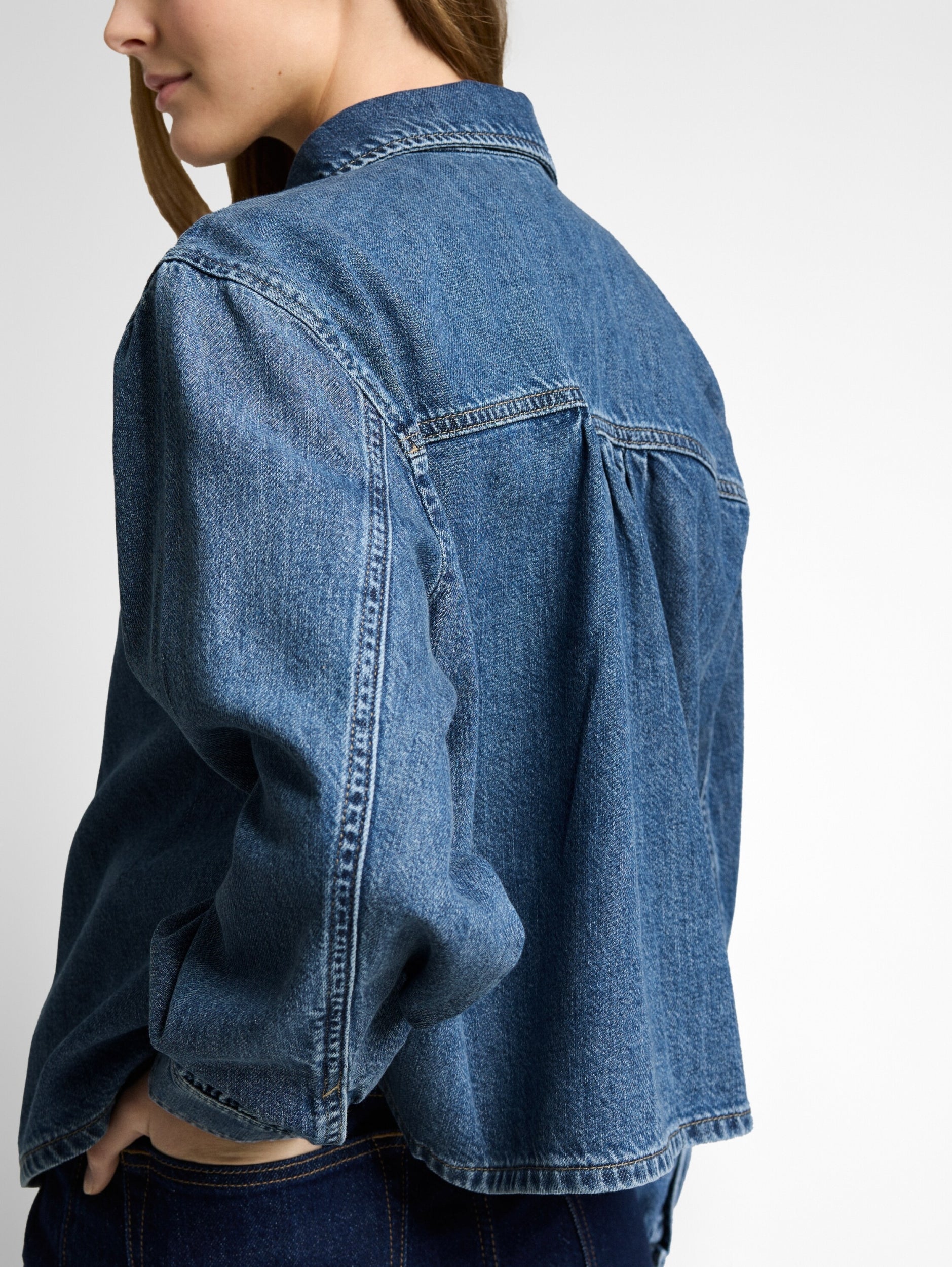 TOM TAILOR DENIM WOMEN Short denim shirt Freizeitshirts /-blusen TOM TAILOR DENIM WOMEN
