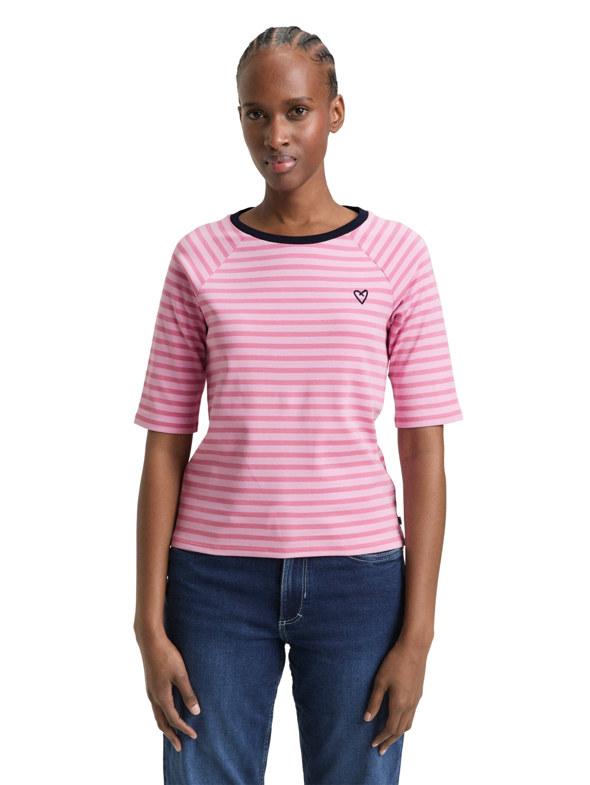 TOM TAILOR DENIM WOMEN striped raglan T-shirt Freizeitshirts /-blusen TOM TAILOR DENIM WOMEN
