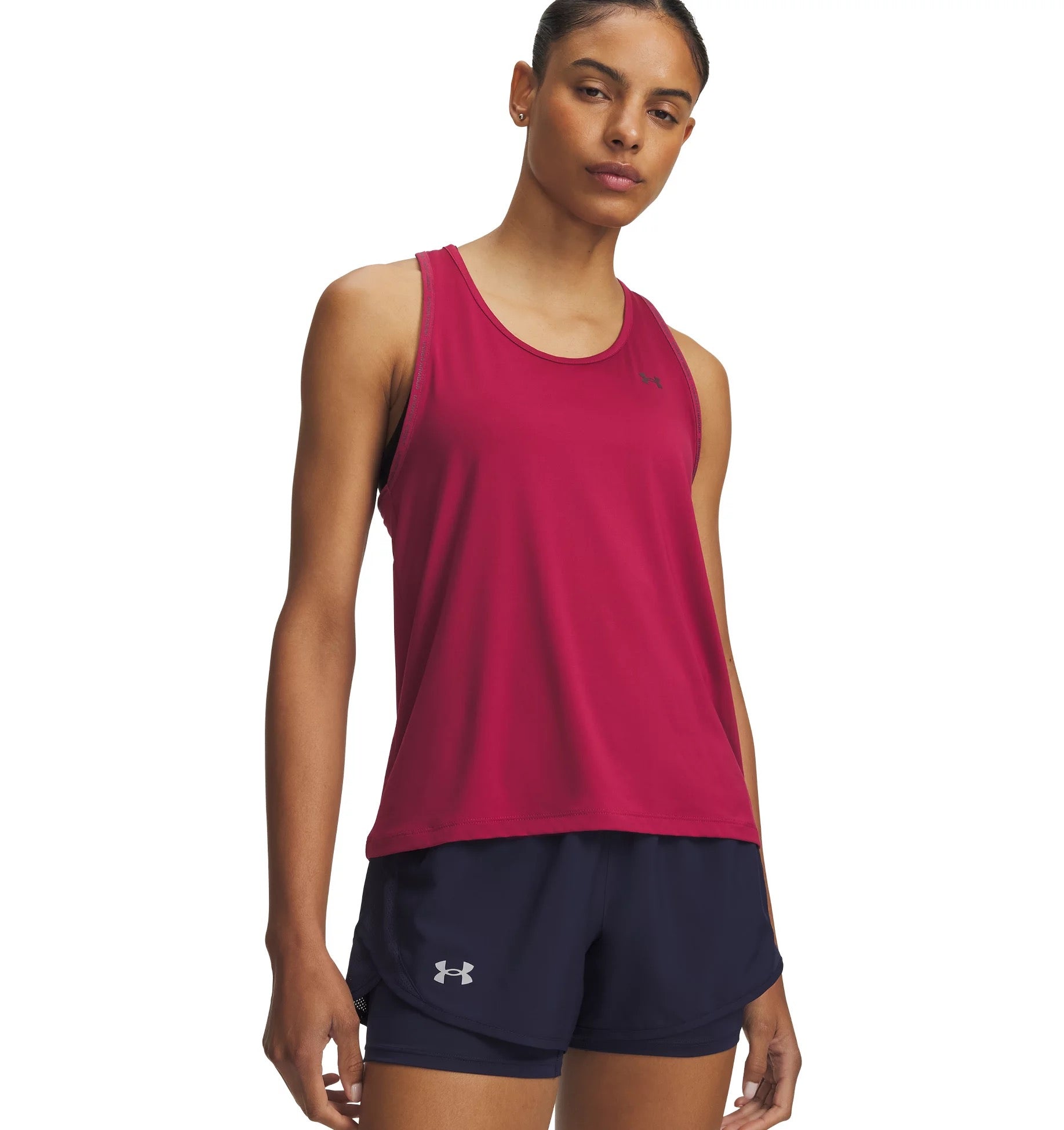 UNDER ARMOUR TECH KNOCKOUT TANK 847 FIRE Trainingsshirts UNDER ARMOUR CLARET XS