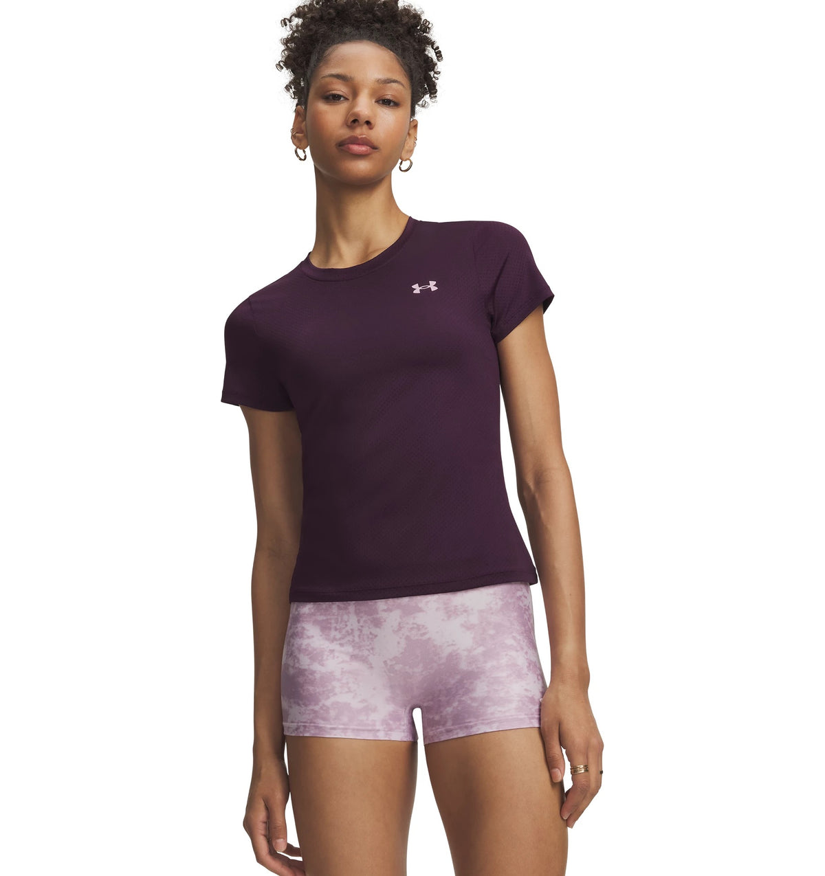 UNDER ARMOUR TECH MESH SS Trainingsshirts UNDER ARMOUR PURPLE ECHO XS
