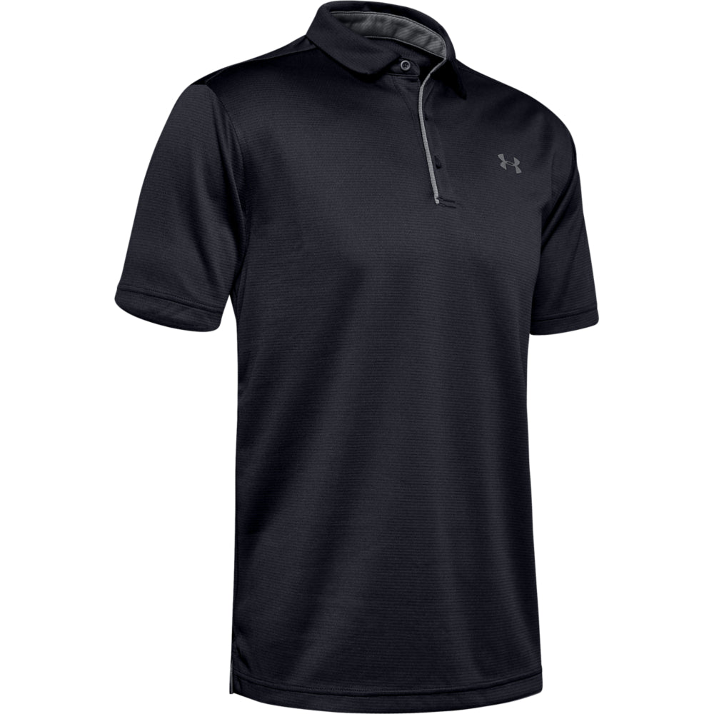UNDER ARMOUR TECH POLO Trainingsshirts UNDER ARMOUR BLACK S