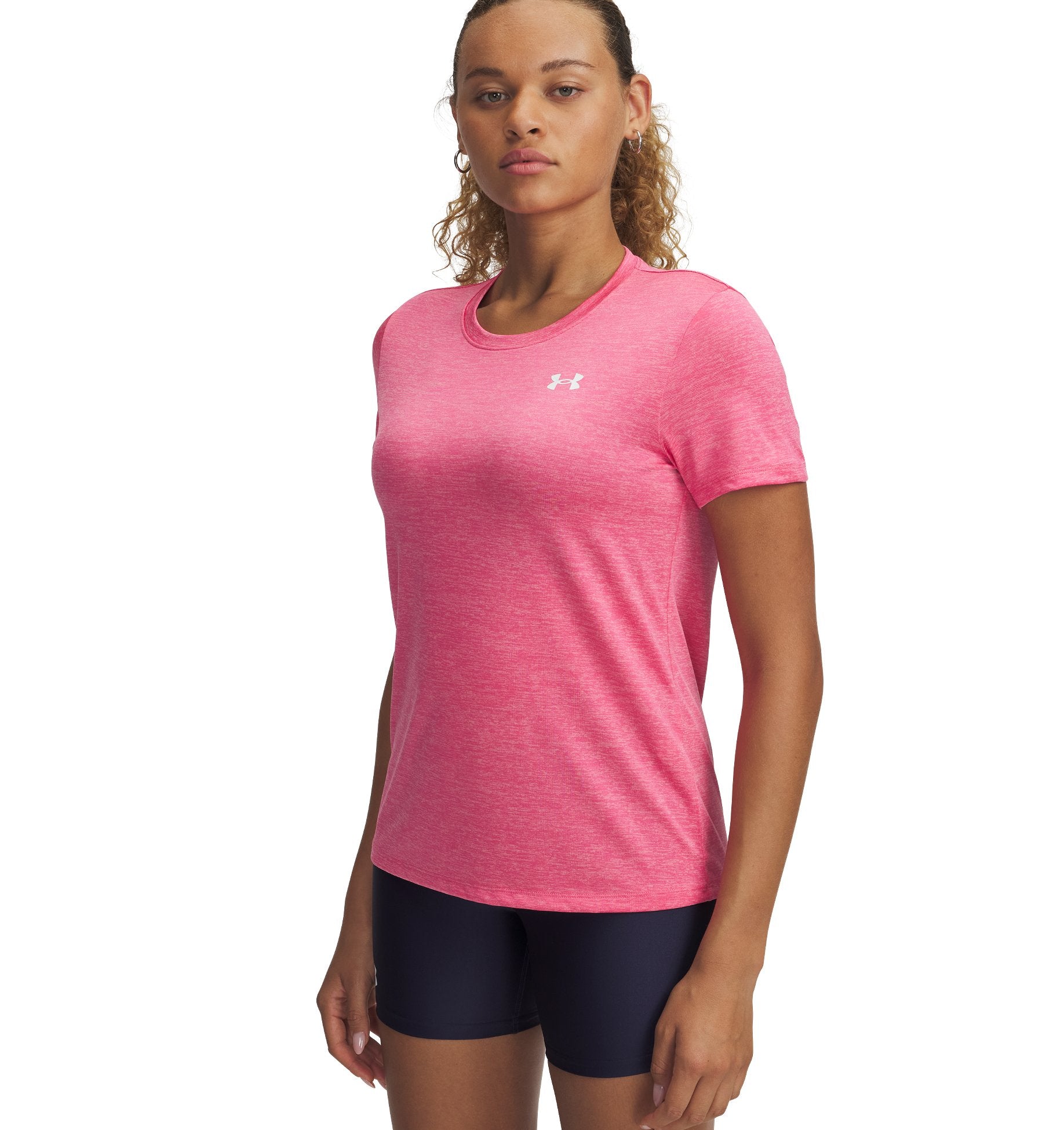 UNDER ARMOUR TECH SSC- TWIST Trainingsshirts UNDER ARMOUR SUPER PINK XS