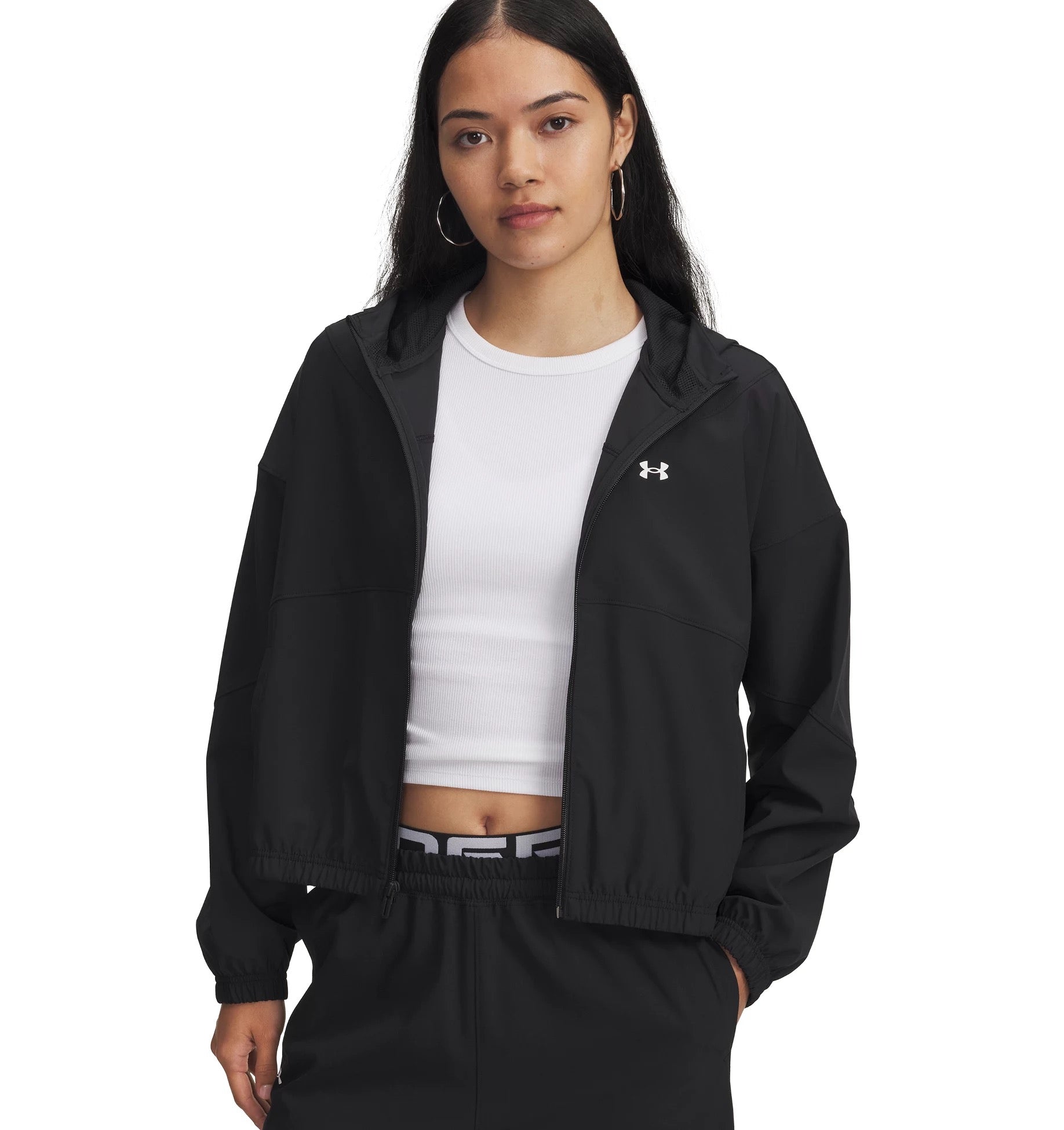 UNDER ARMOUR UA RIVAL WOVEN JKT HD Freizeitpullover UNDER ARMOUR BLACK S
