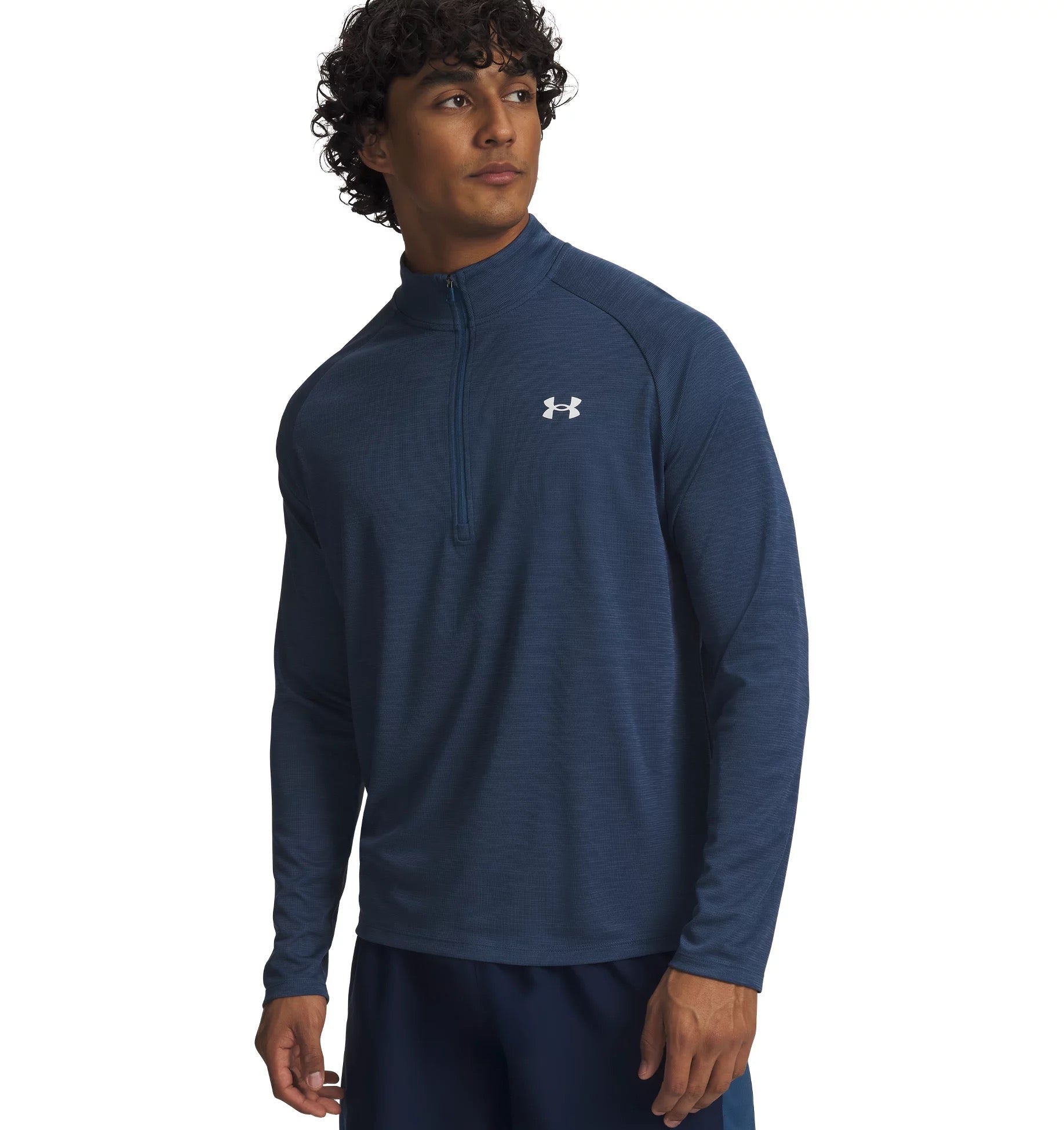 UNDER ARMOUR UA TECH TEXTURED 1/2 ZIP 452 ETHER BLUE Trainingsjacken UNDER ARMOUR 498 ADMIRAL S