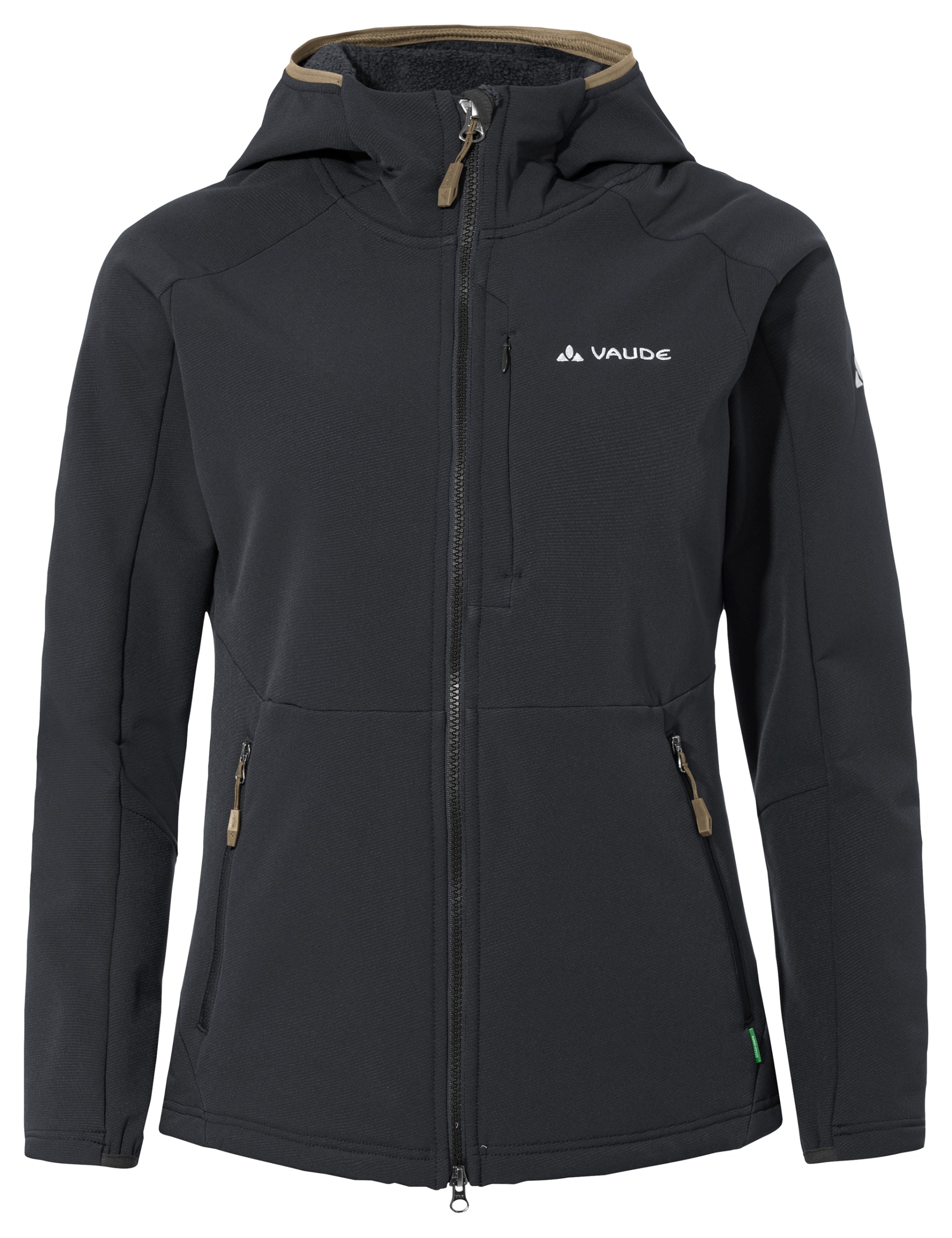 VAUDE Wo Elope Stormfleece Hoody Wanderjacken VAUDE phantom black 38