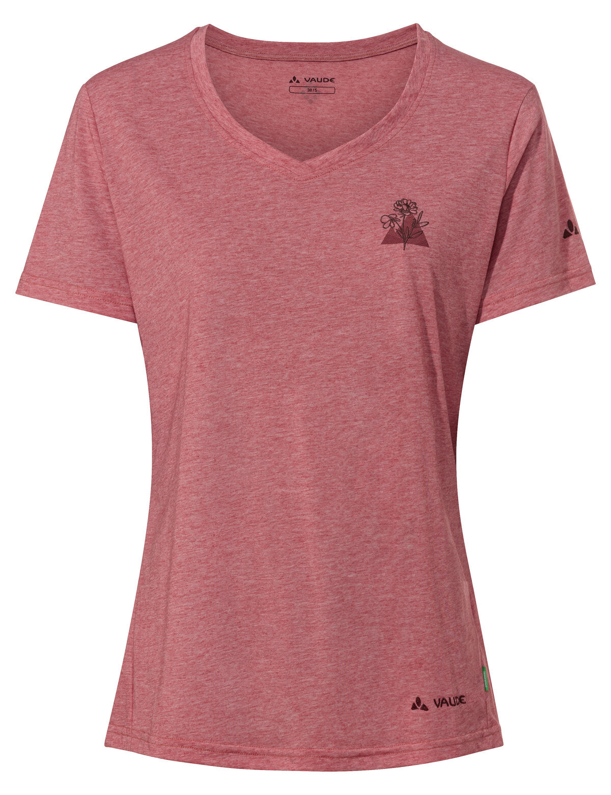 VAUDE Wo Skomer Print T-Shirt III dark sea Wandershirts /-hemden VAUDE brick 36