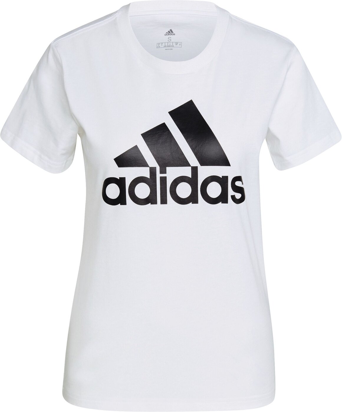 ADIDAS W BL T T-Shirt - für Frauen Trainingsshirts ADIDAS WHITE/BLACK XS