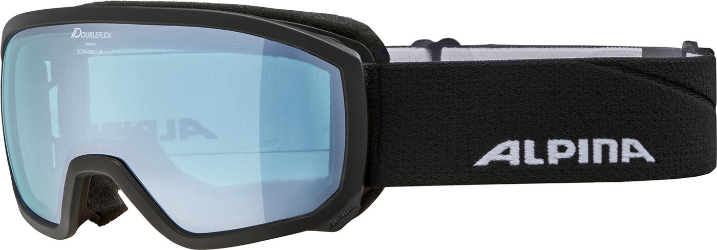 ALPINA Kinder Skibrille "Scarabeo JR. HM" Skibrillen ALPINA black-blue matt -
