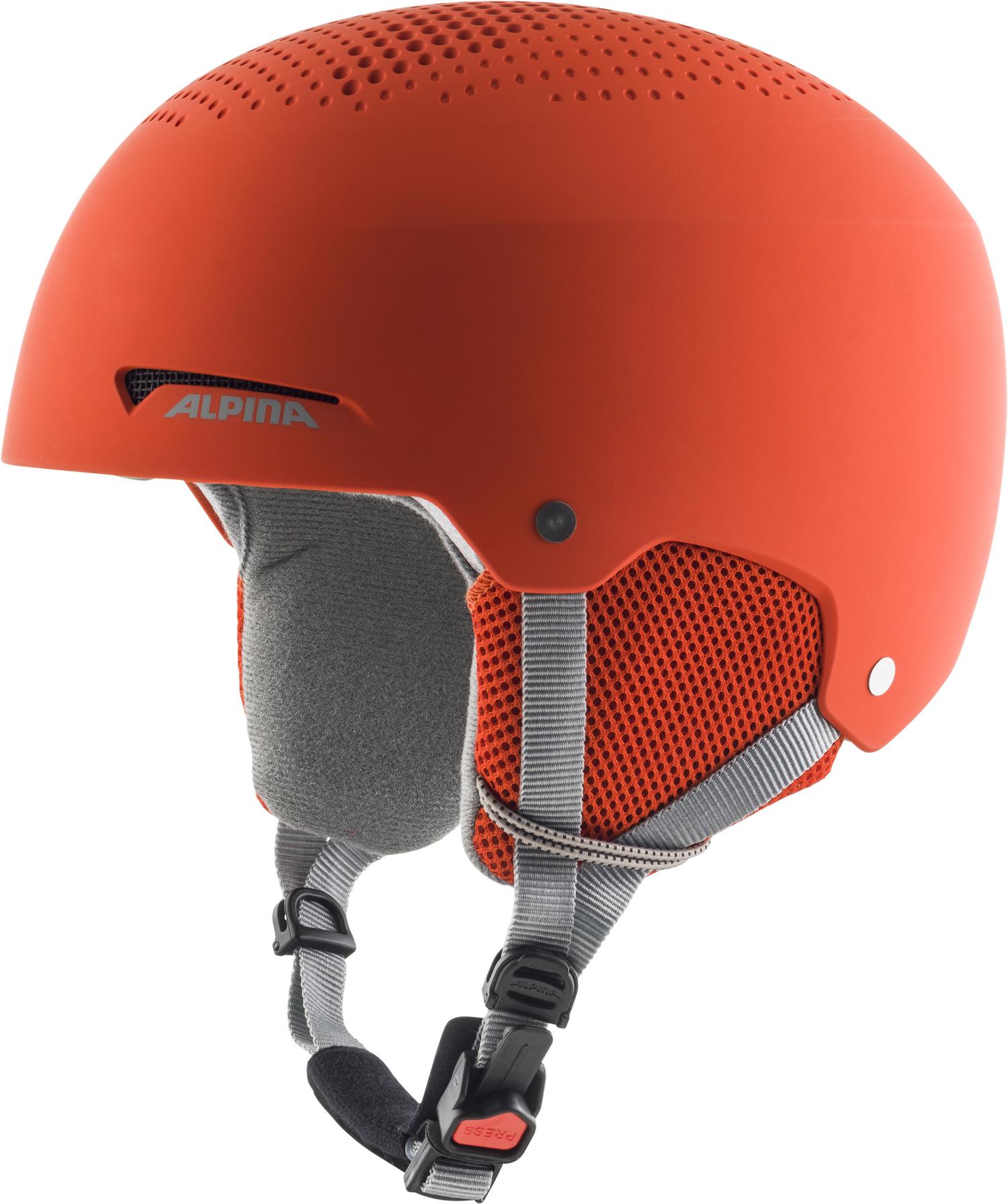 ALPINA Kinder Helm ZUPO Skihelme ALPINA 40 pumpkin-orange matt 48